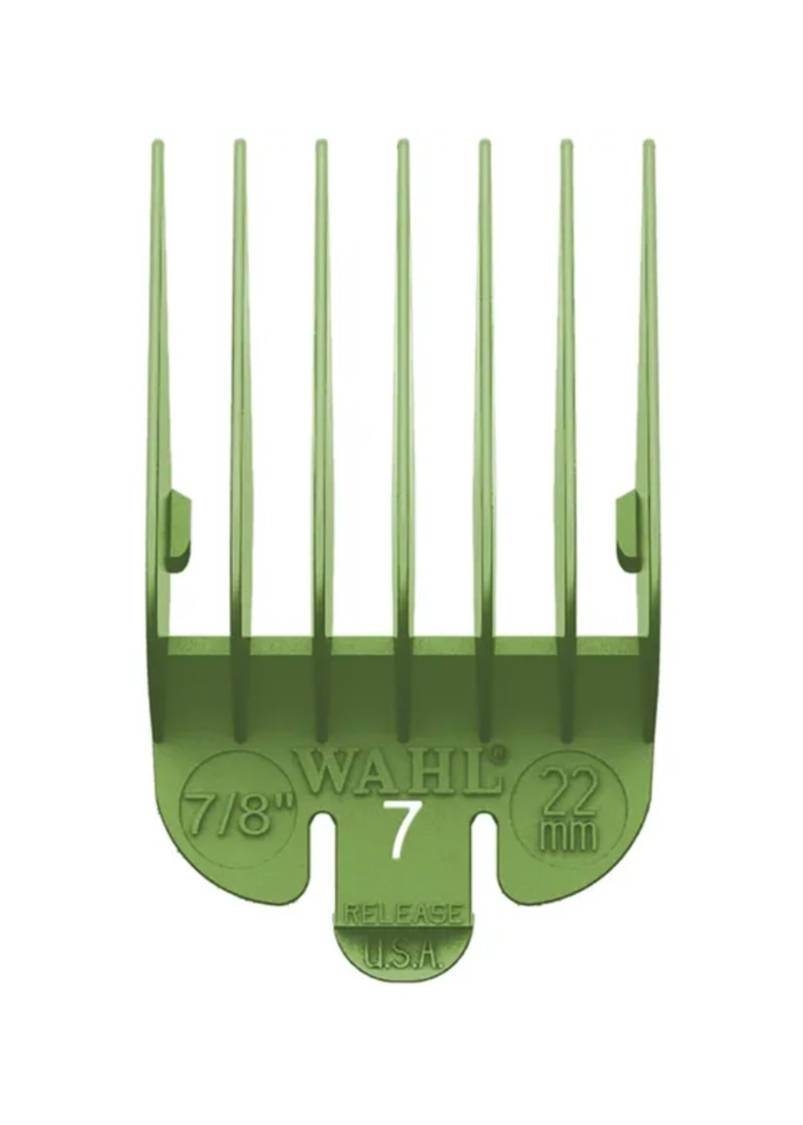 Wahl Professional Wahl Coloured Plastic Tab Attachment Comb #7 - Green