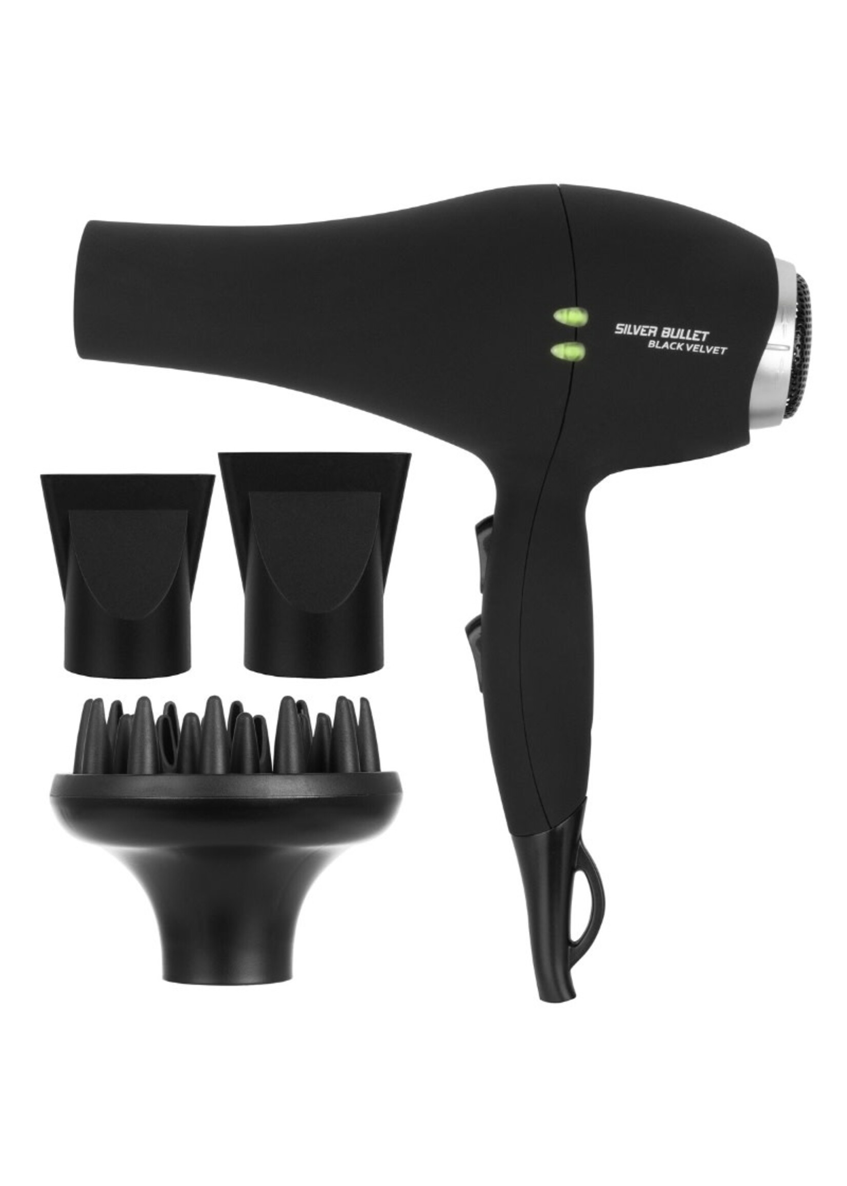 Silver Bullet Silver Bullet Black Velvet Hair Dryer With Diffuser