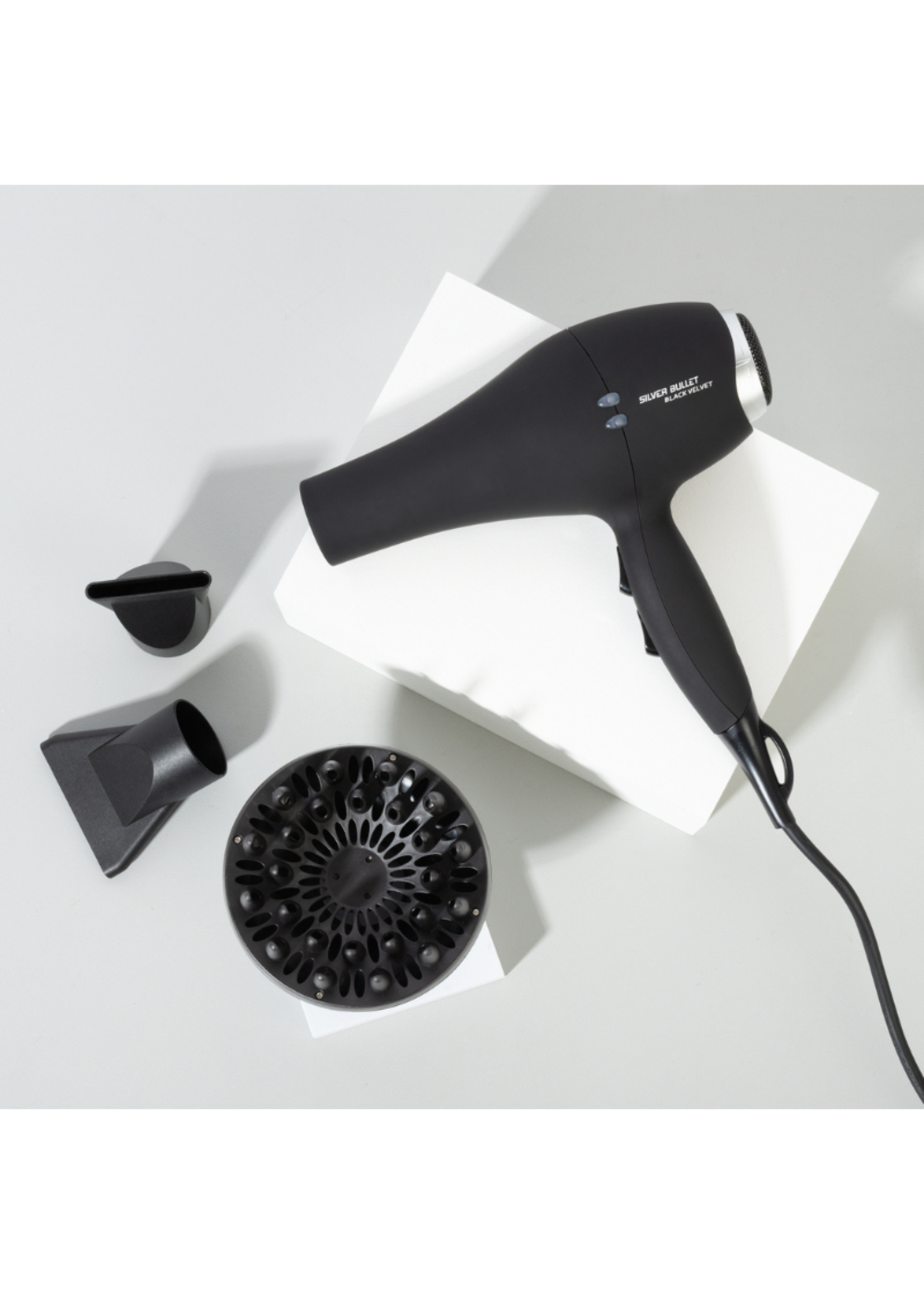 Silver Bullet Silver Bullet Black Velvet Hair Dryer With Diffuser