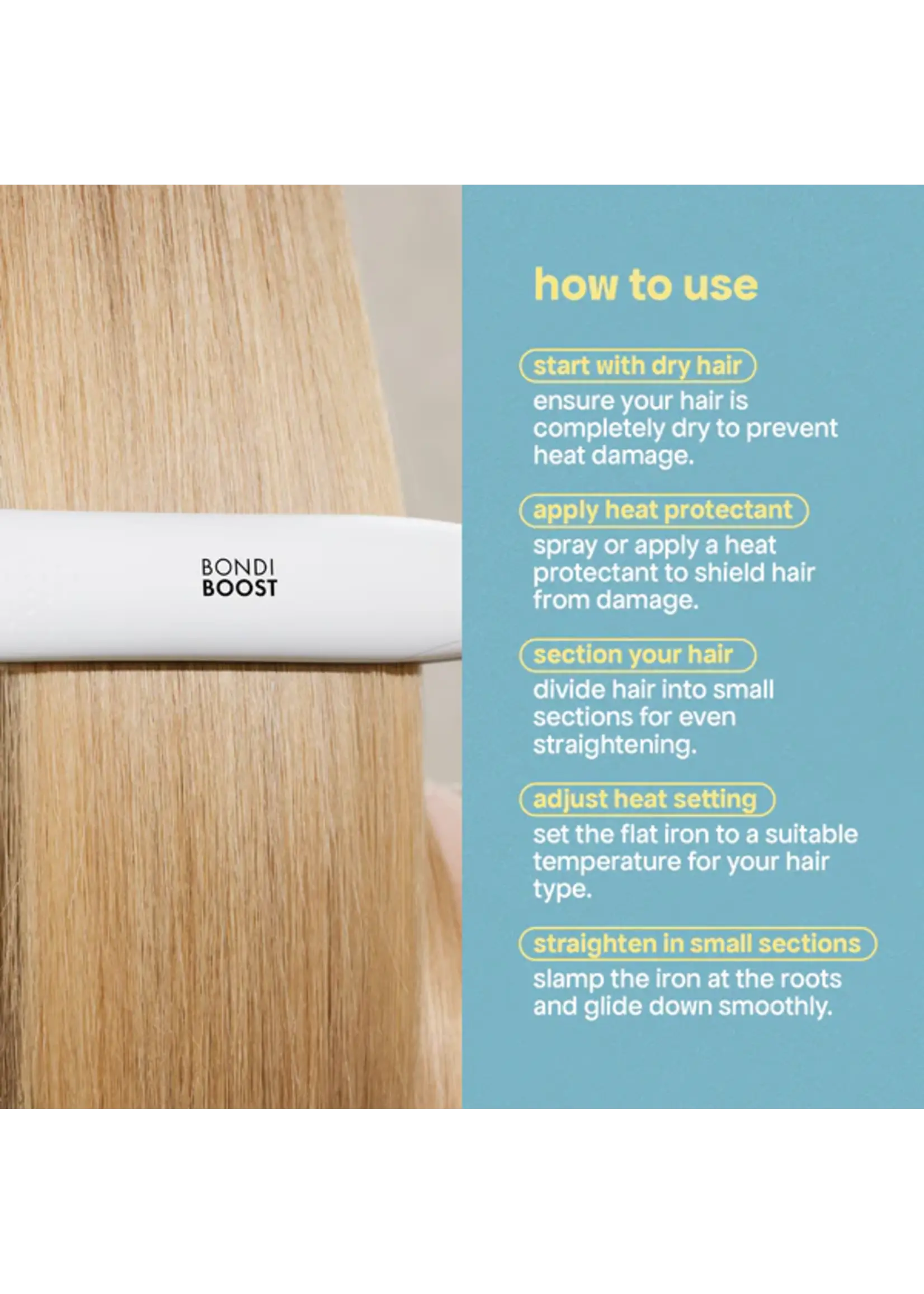Bondi Boost Bondi Boost Aloe Infused Ceramic Plated Hair Straightener