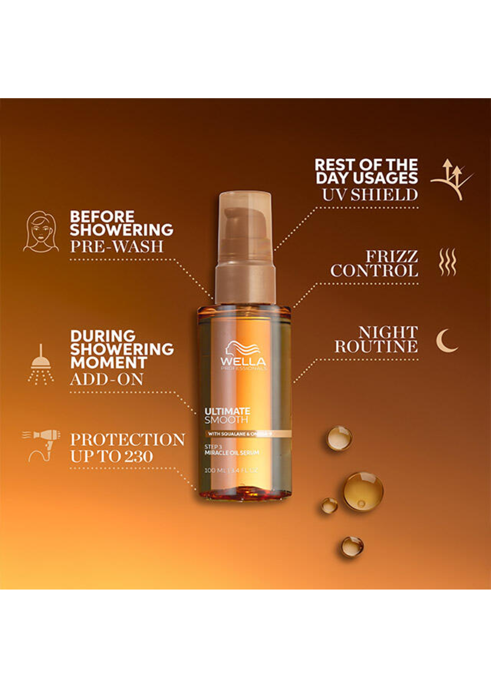 Wella Wella Ultimate Smooth Miracle Oil Serum 100ml