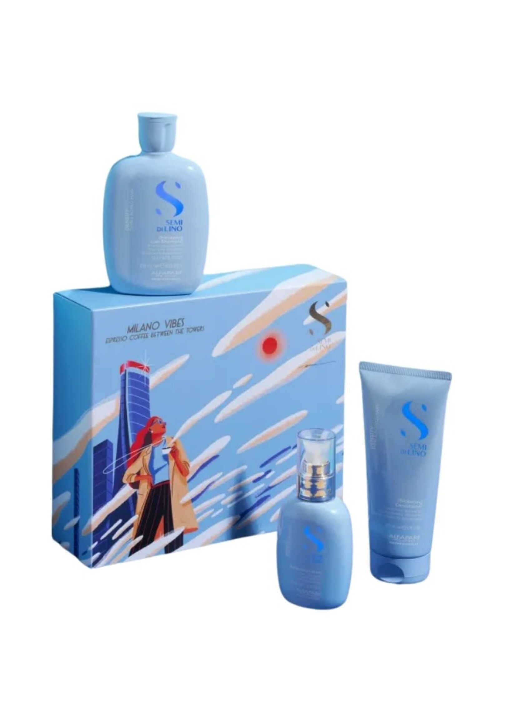 Alfaparf Alfaparf Semi Di Lino Xmas 2025 Milano Vibes Trio Kit - Density