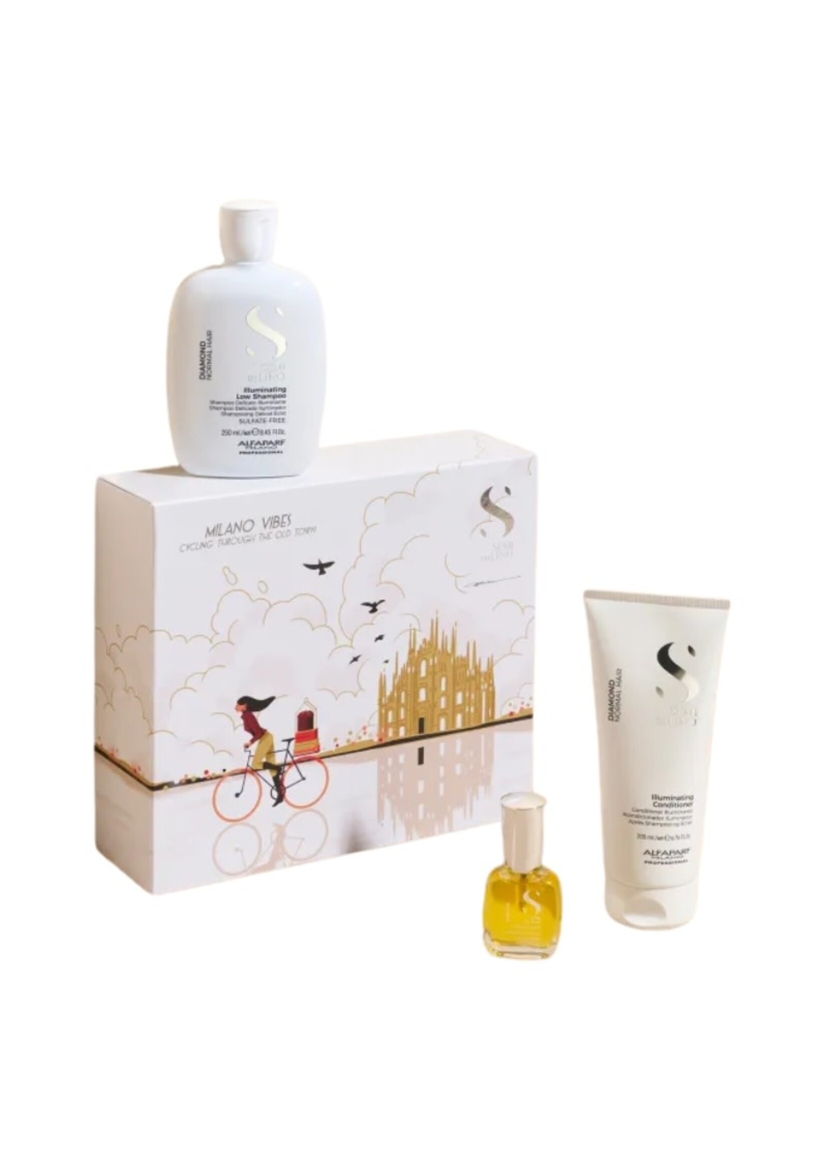 Alfaparf Alfaparf Semi Di Lino Xmas 2025 Milano Vibes Trio Kit - Diamond