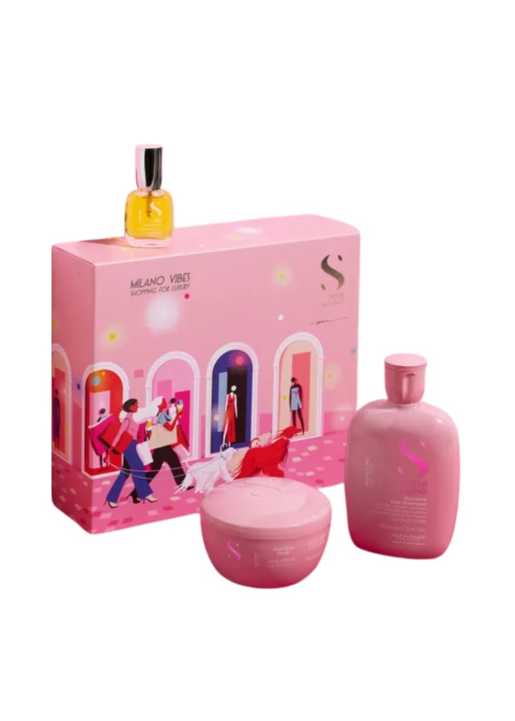 Alfaparf Alfaparf Semi Di Lino Xmas 2025 Milano Vibes Trio Kit - Moisture