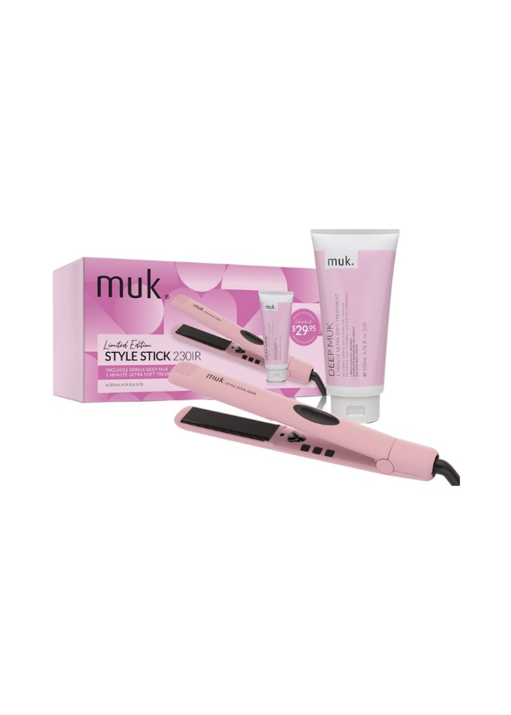 Muk Muk Xmas 2025 Limited Edition Pink Style Stick 230IR with Free Ultra Soft Treatment 200ml
