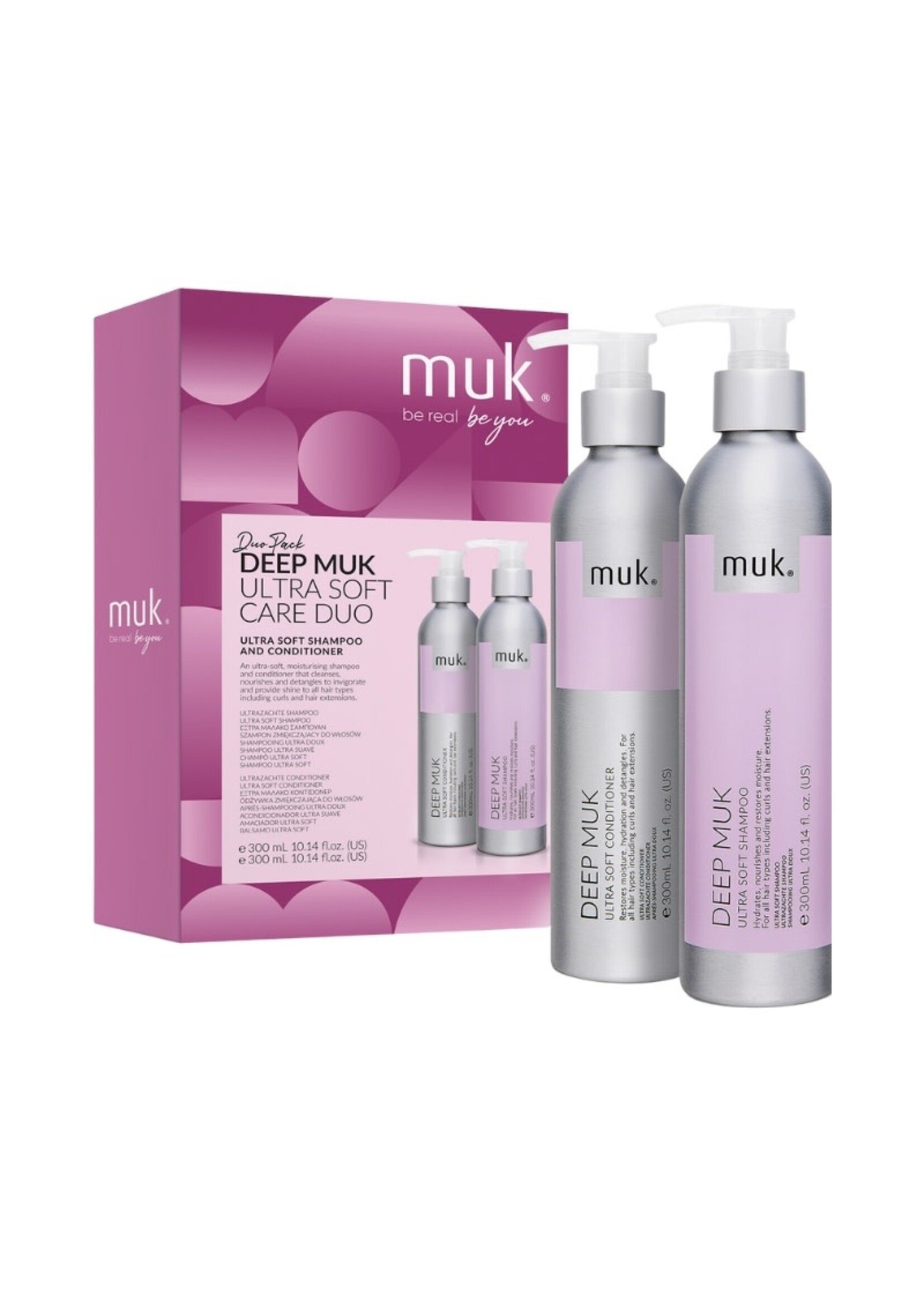 Muk Muk Xmas 2025 Deep Muk Ultra Soft Shampoo + Conditioner Duo Pack