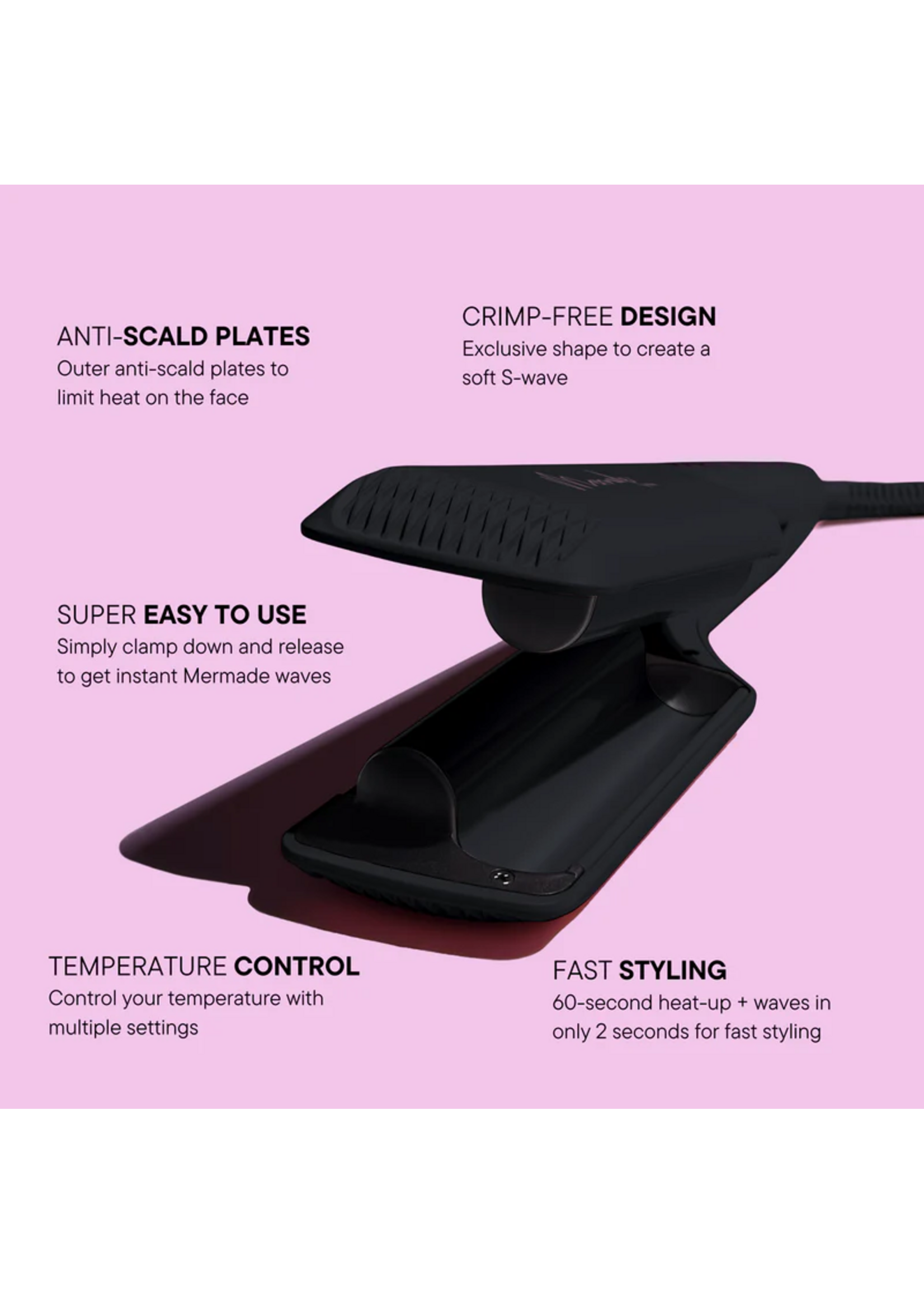 Mermade Hair Mermade Double Waver Black