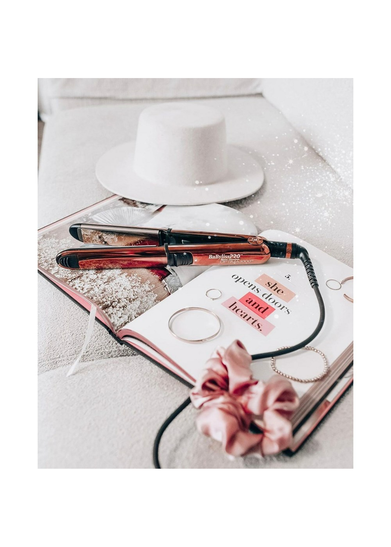 BabylissPRO BaBylissPRO Nano Titanium Optima 3000 Hair Straightener Rose Gold