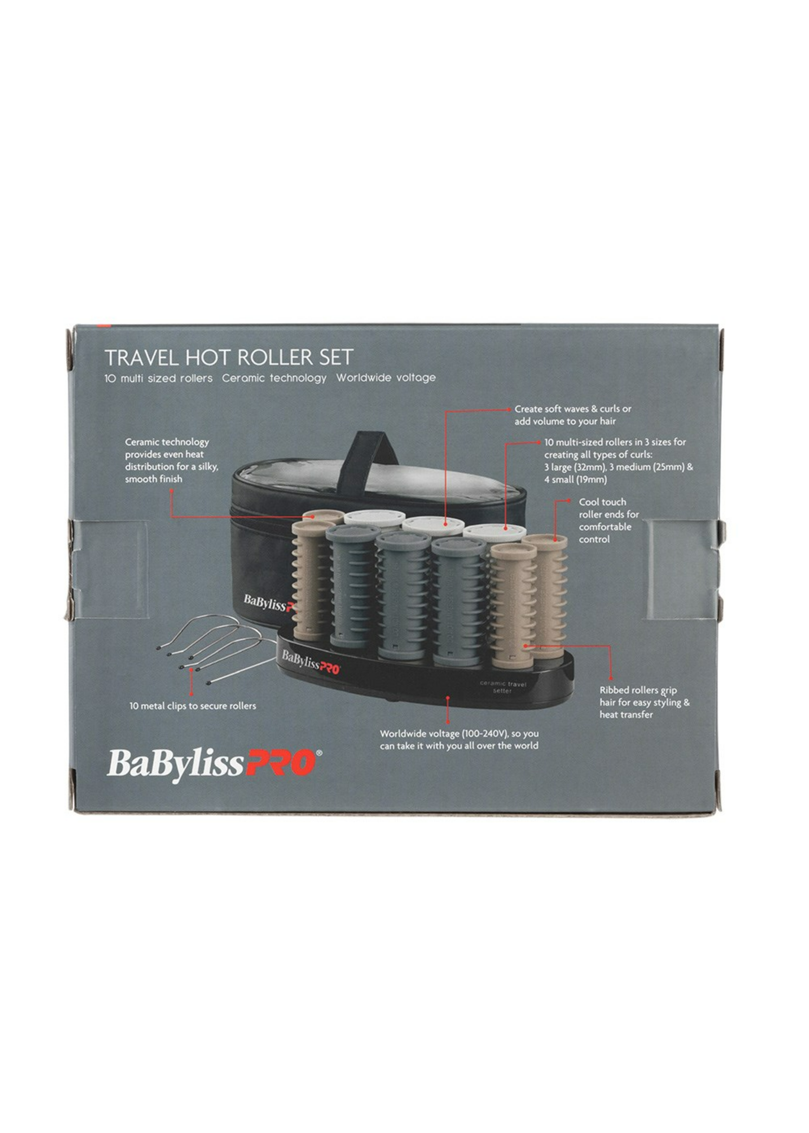 BabylissPRO BaBylissPRO Travel Hot Roller Set 10pc