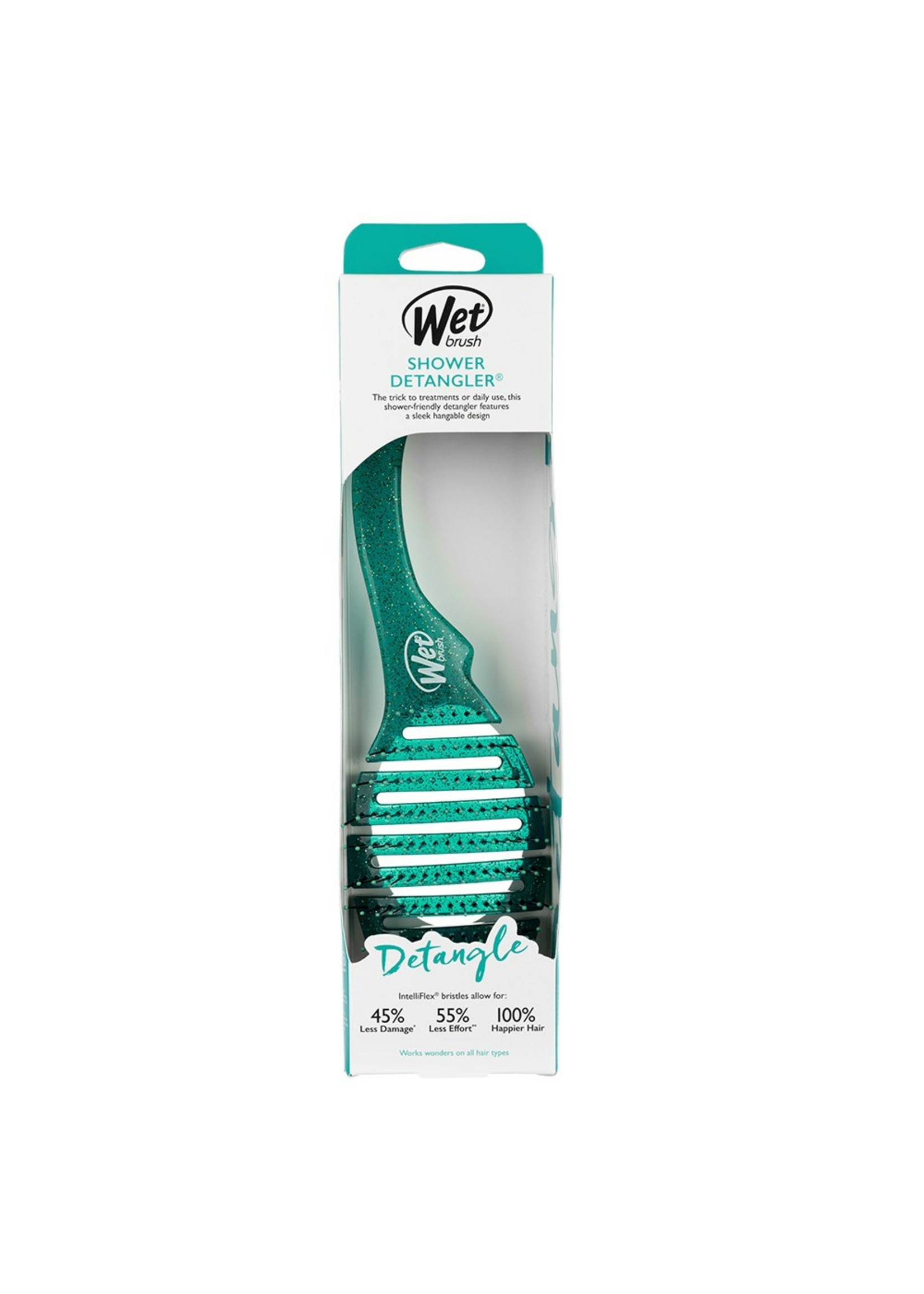 WetBrush WetBrush Shower Detangler Green Glitter
