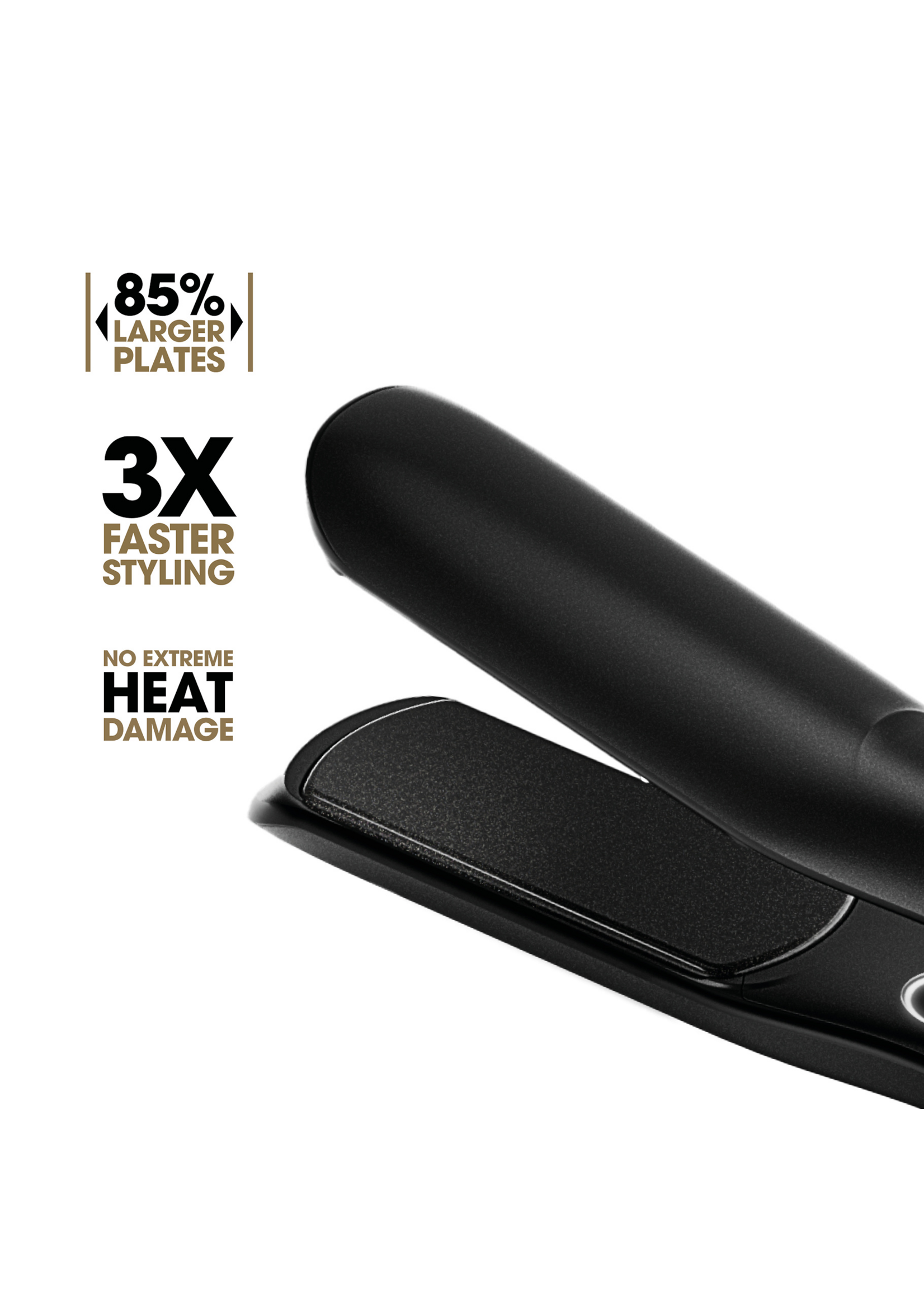 GHD GHD Chronos Max Wide Plate Hair Straightener Black