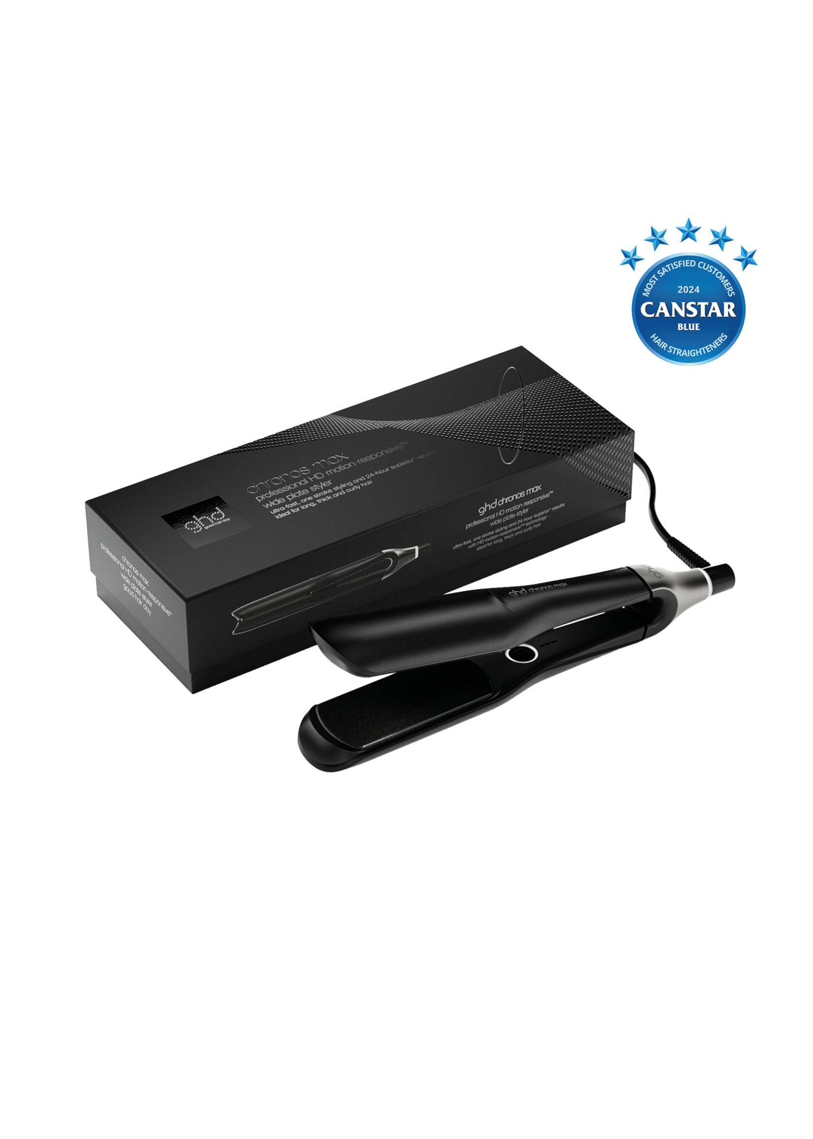 GHD GHD Chronos Max Wide Plate Hair Straightener Black