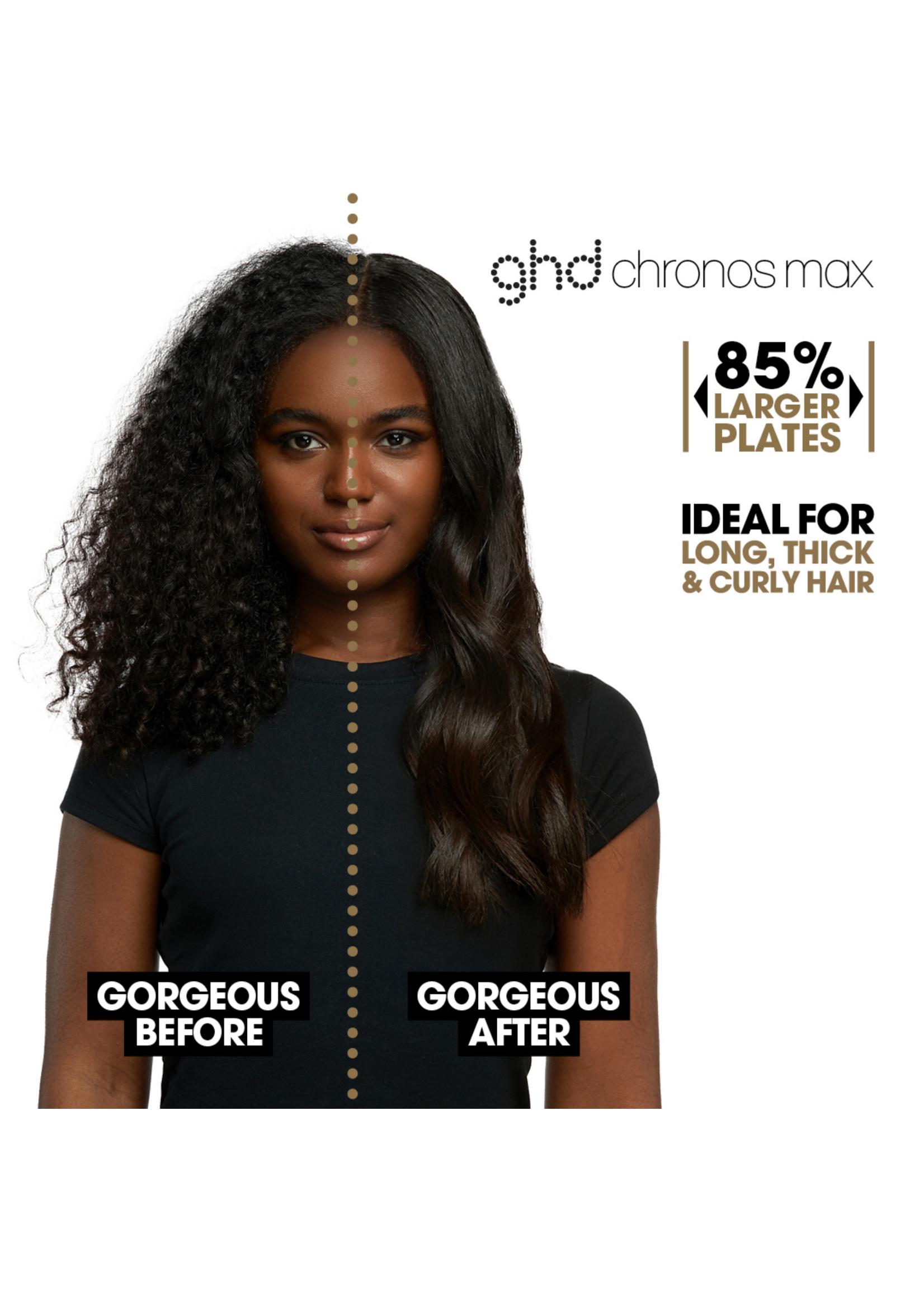 GHD GHD Chronos Max Wide Plate Hair Straightener White