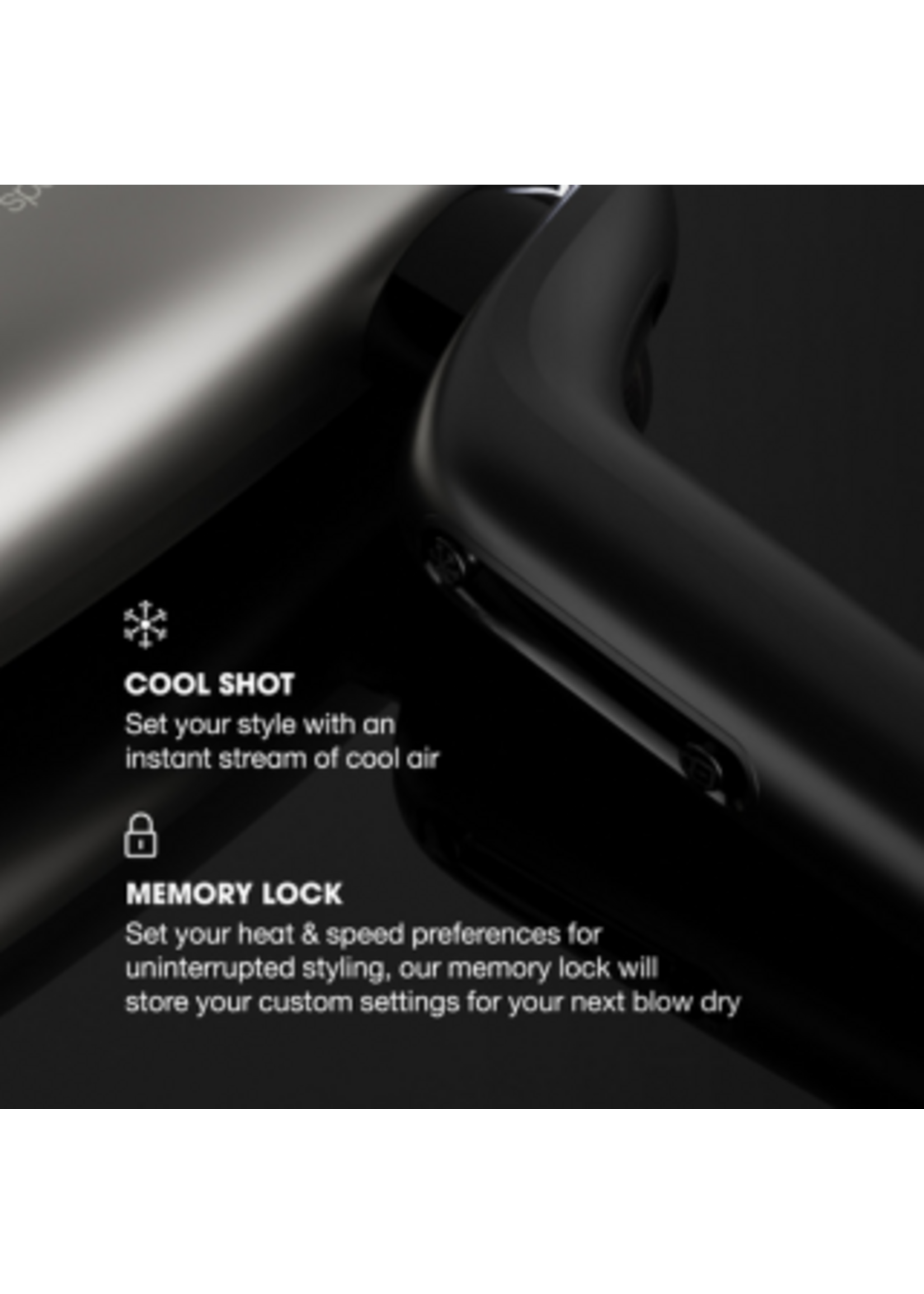 GHD GHD Speed Ionic Hairdryer - Metallic Black