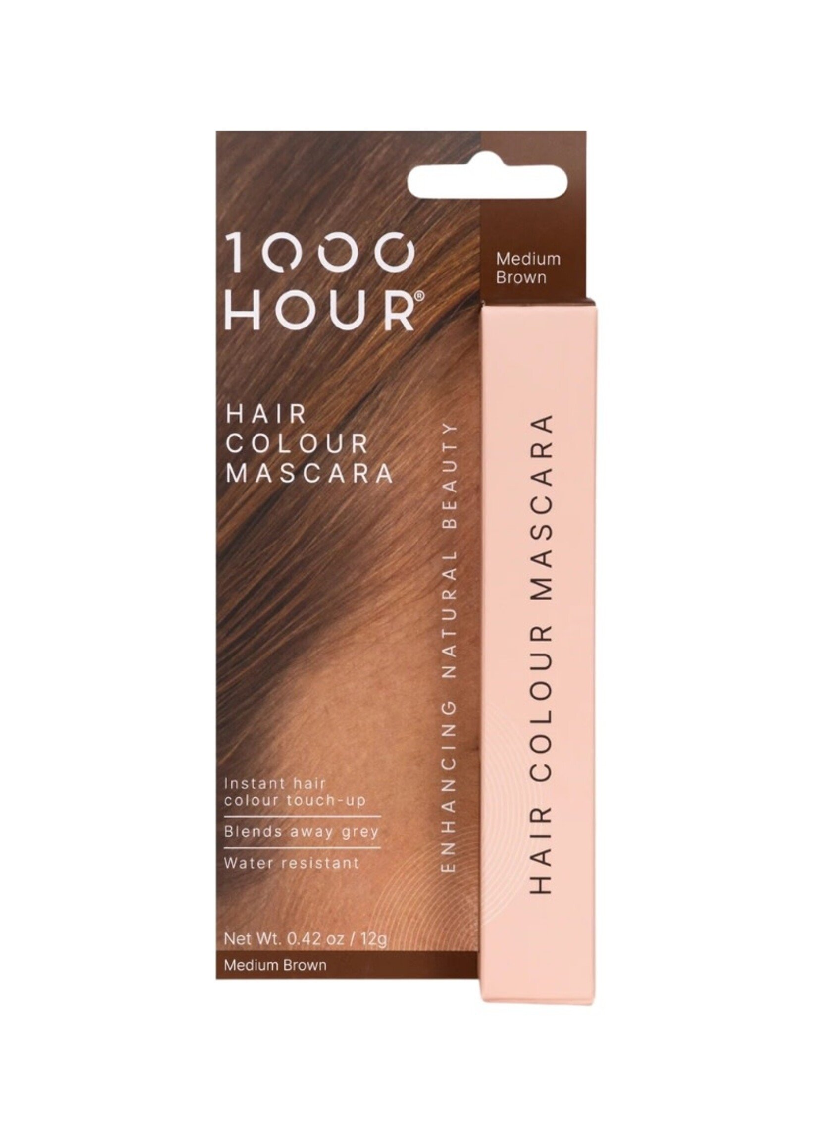 1000 Hour Hair Colour Mascara Medium Brown 12g
