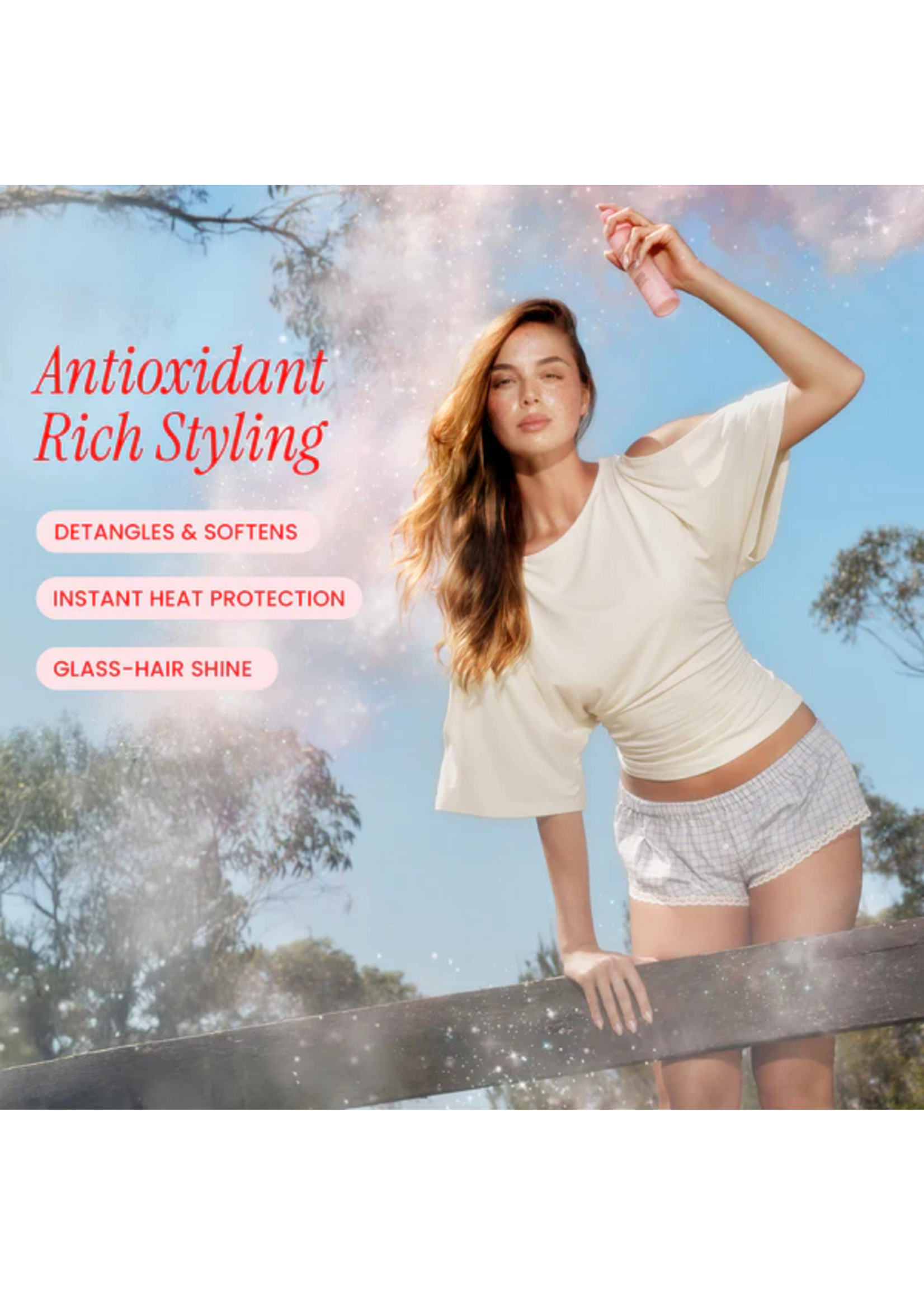 Bondi Boost Bondi Boost Strawberry Gum Miracle Mist Leave - In Conditioner + Heat Protect 150ml