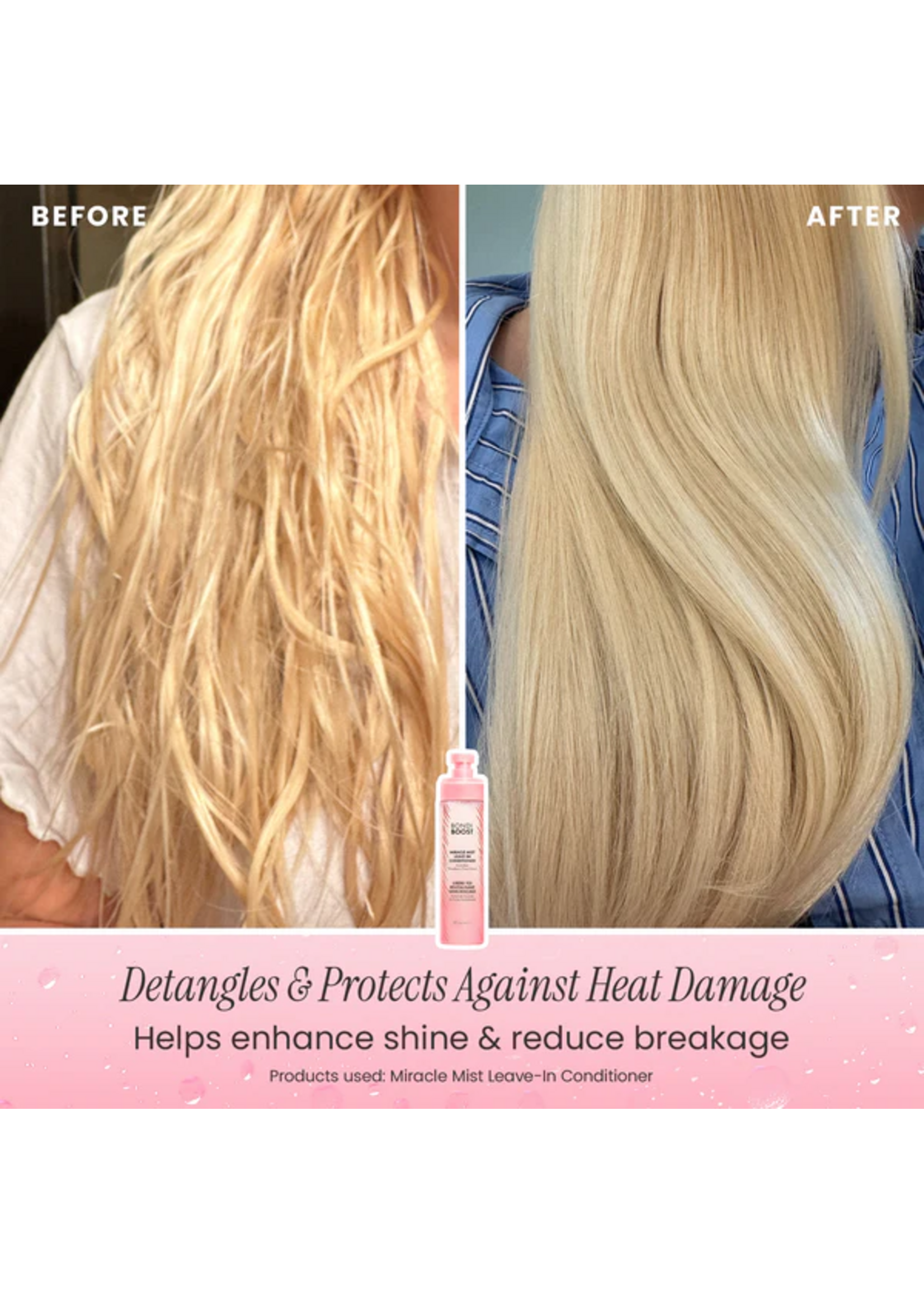 Bondi Boost Bondi Boost Strawberry Gum Miracle Mist Leave - In Conditioner + Heat Protect 150ml