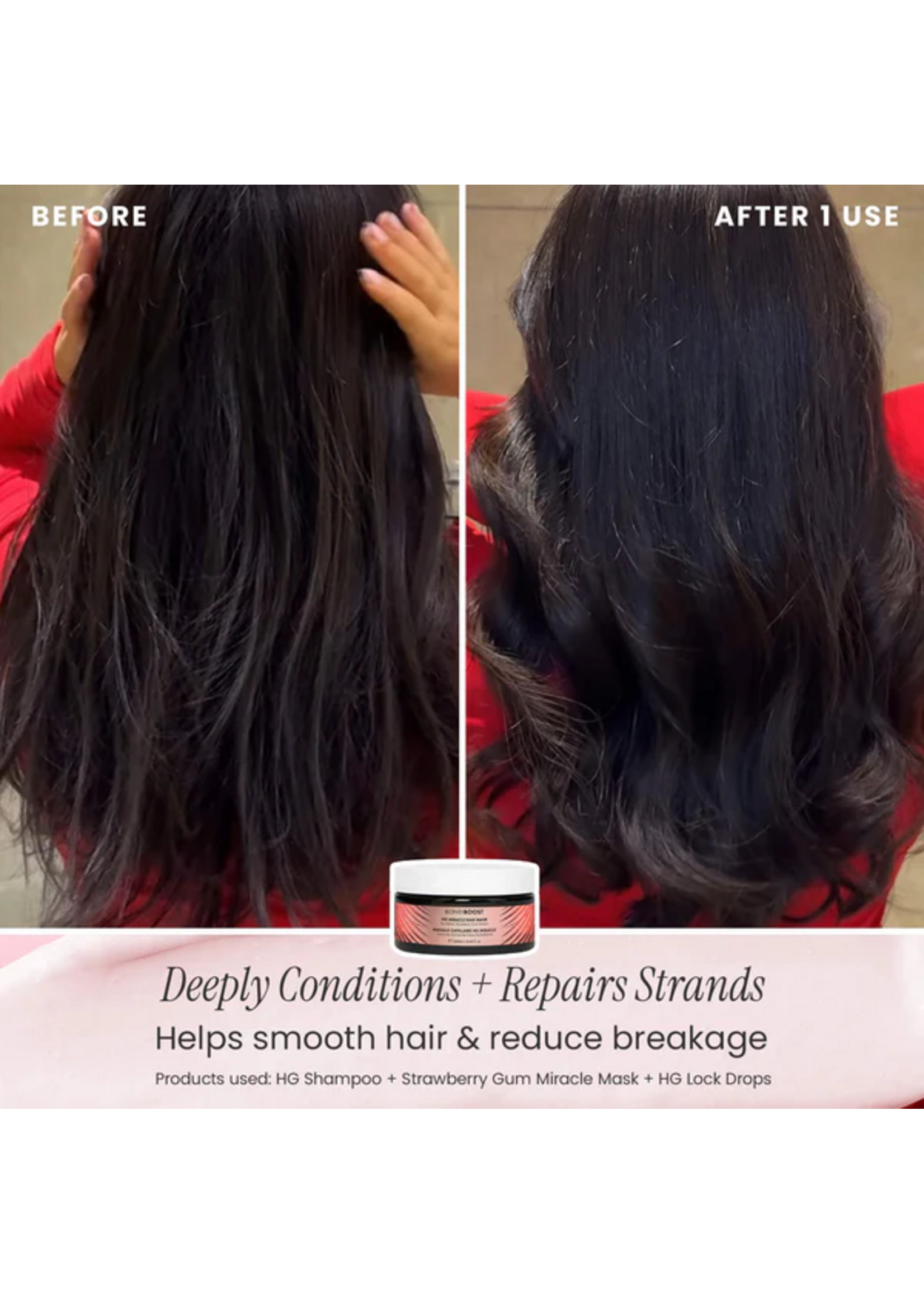 Bondi Boost Bondi Boost HG Strawberry Gum Miracle Hair Mask 250ml