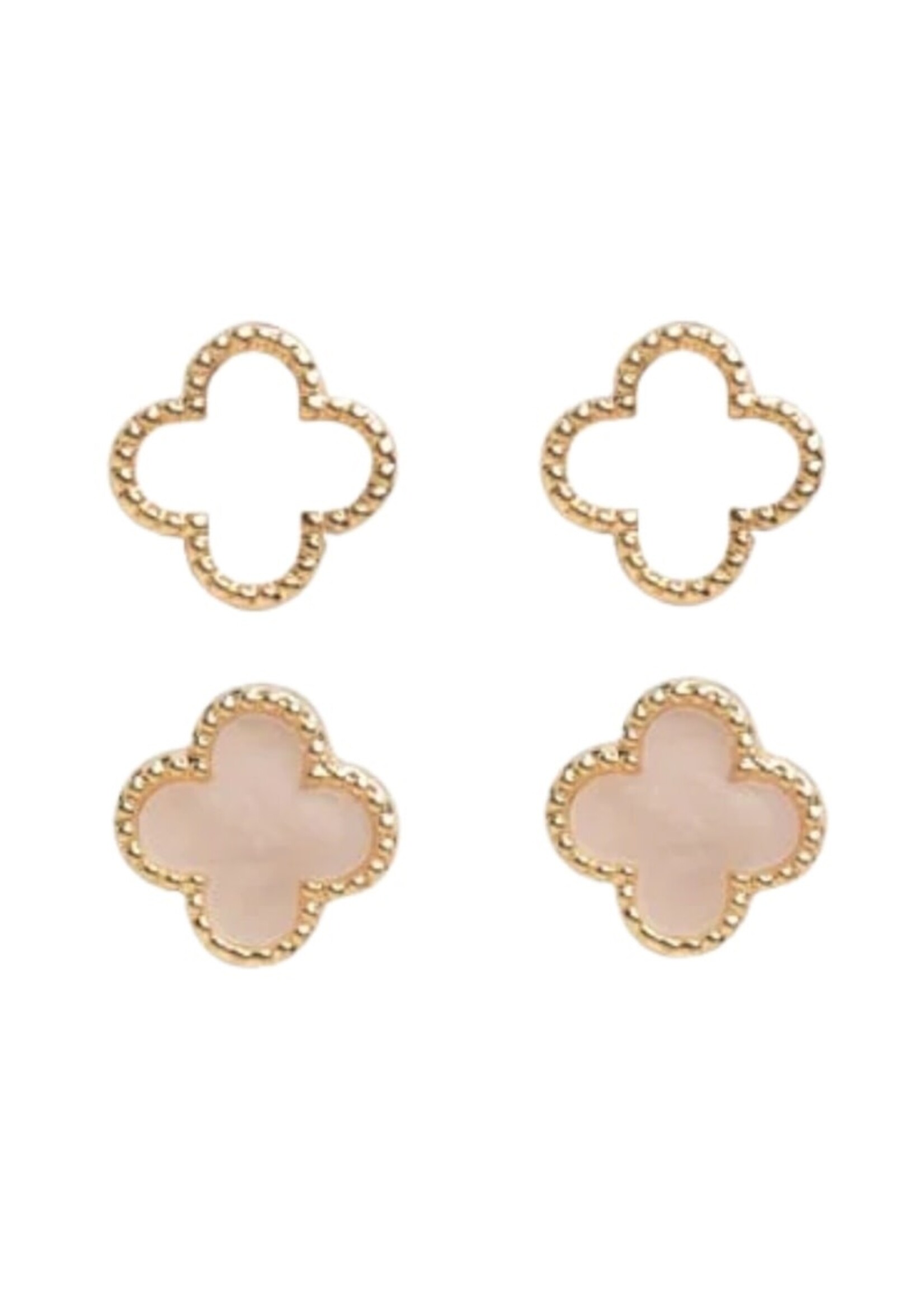 Studex Studex Sensation Mother Of Pearl Clover Stud Set GP