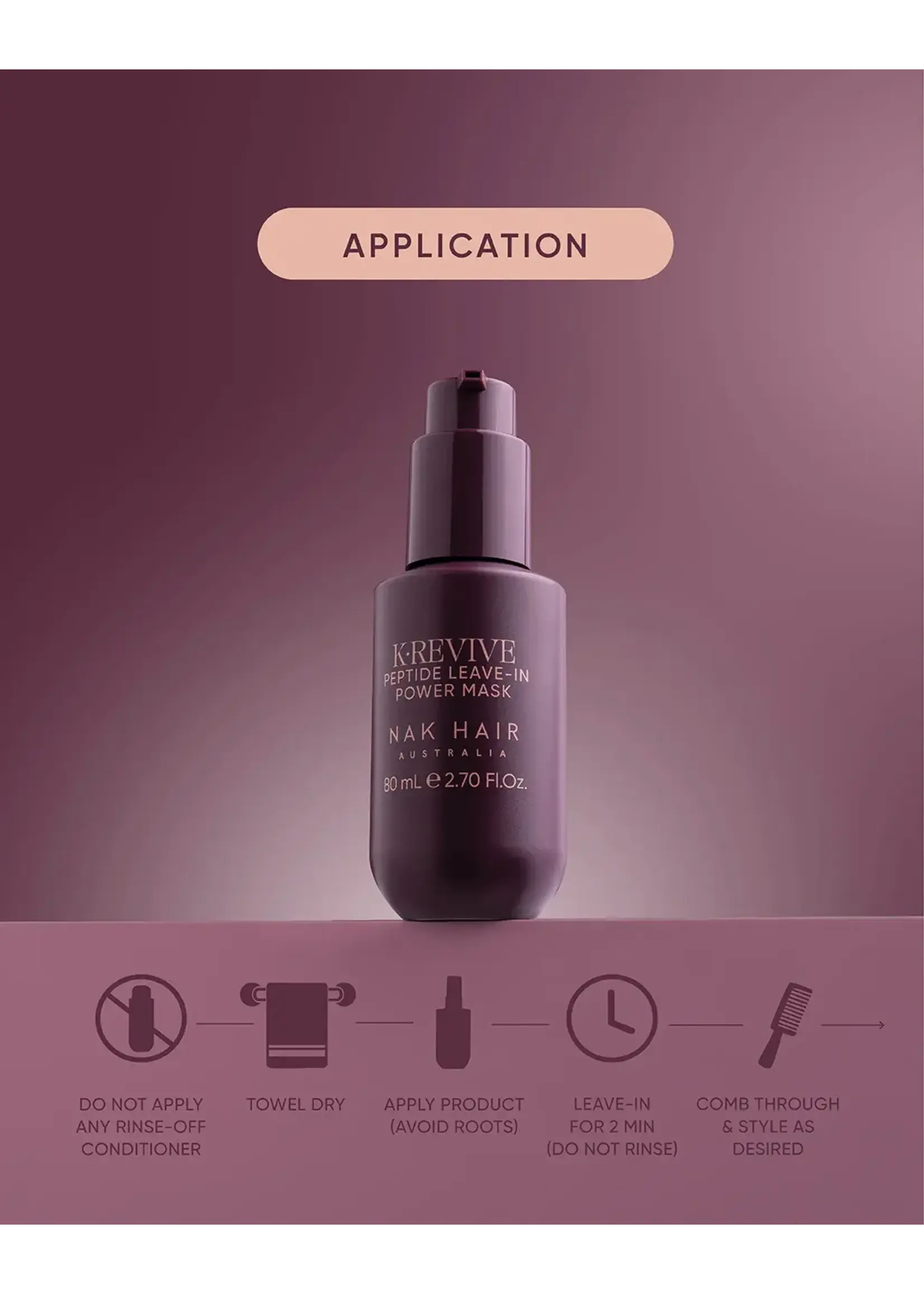 Nak Nak K-Revive Peptide Leave-in Power Mask 80ml