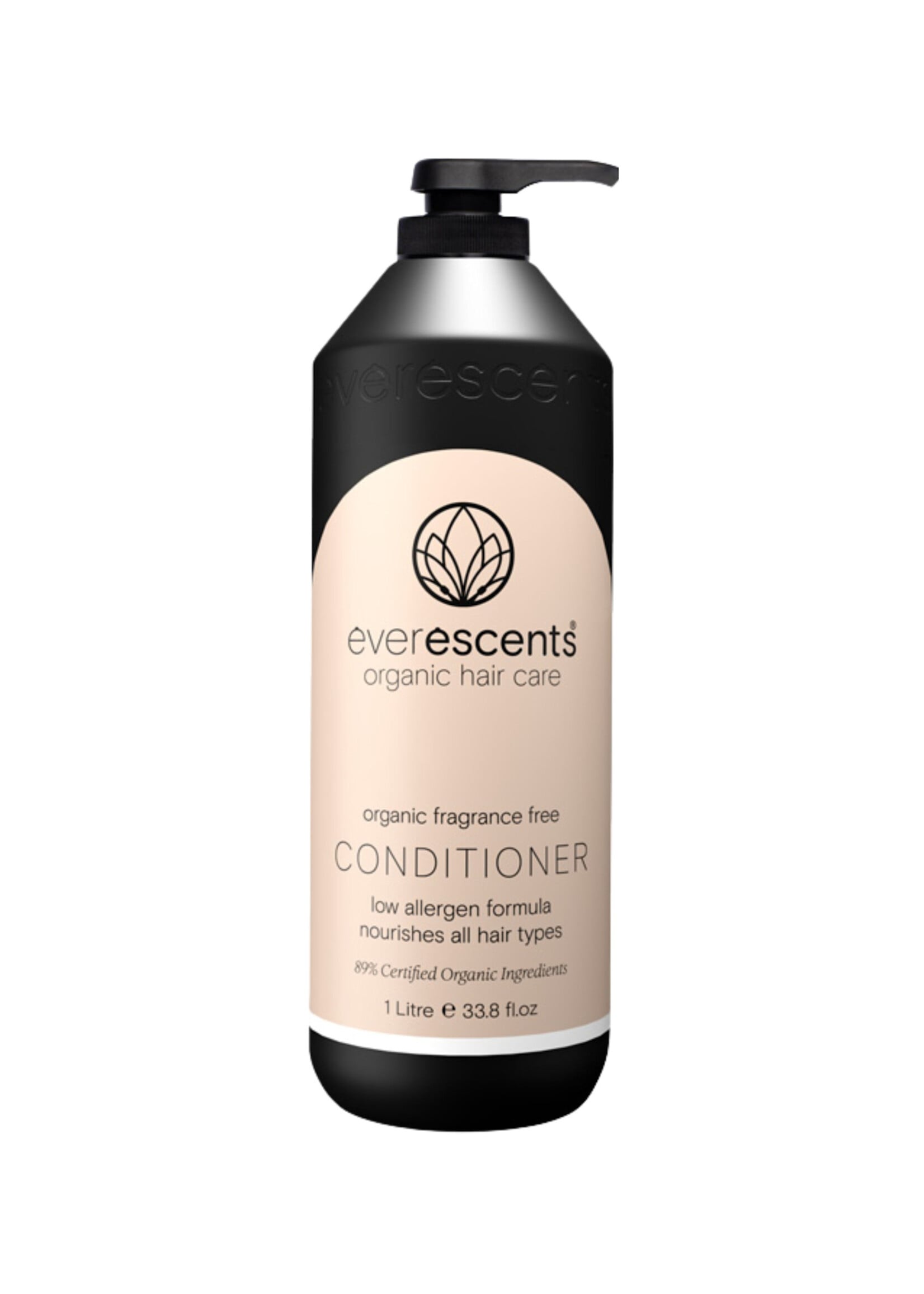 Everescents Organic Fragrance Free Conditioner 1L