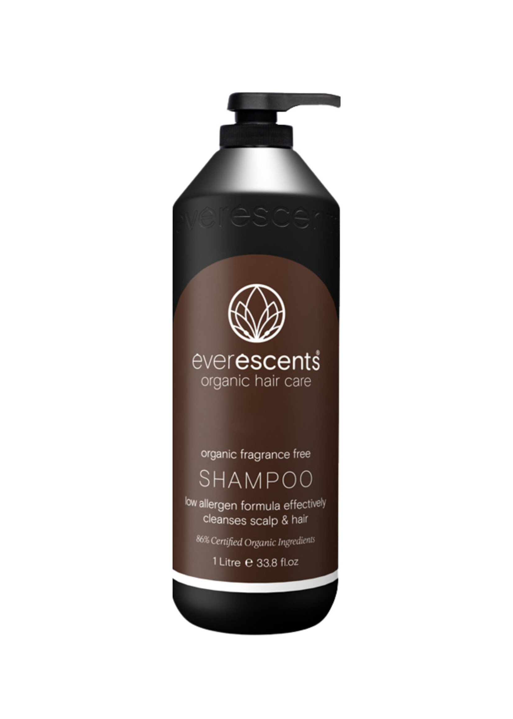 Everescents Everescents Organic Fragrance Free Shampoo 1L
