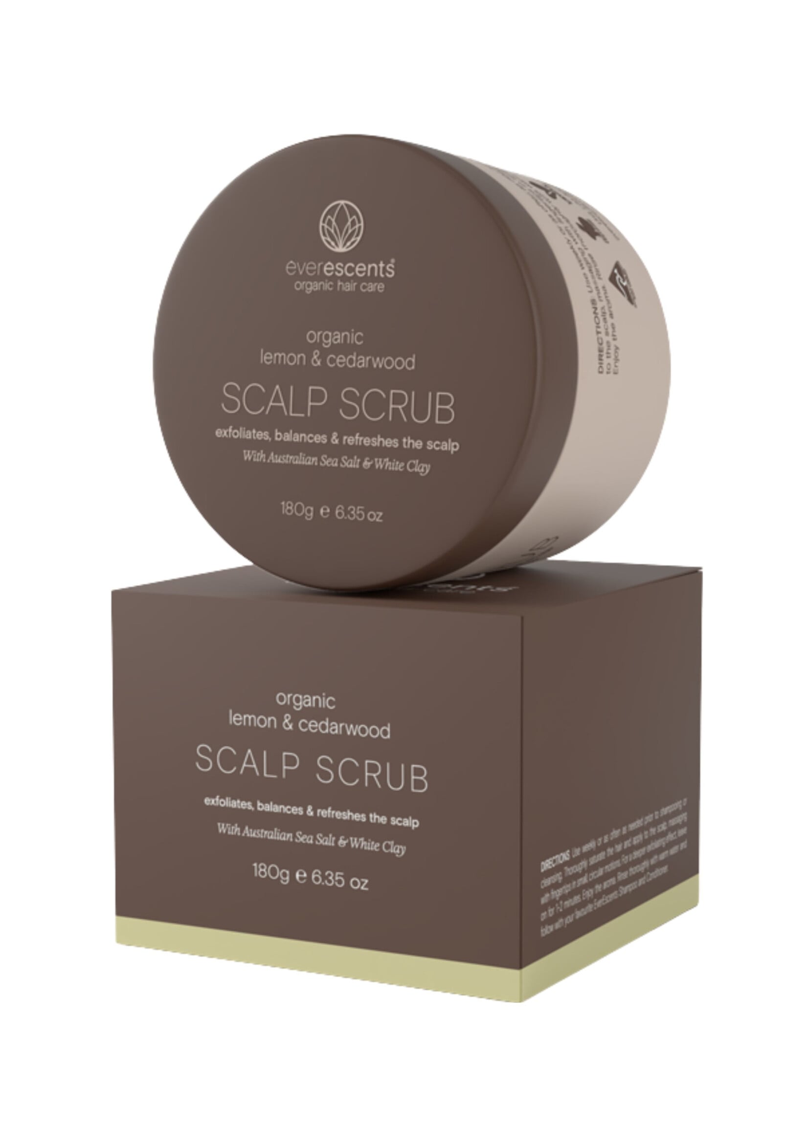 Everescents Everescents Organic Lemon and Cedarwood Scalp Scrub 180g
