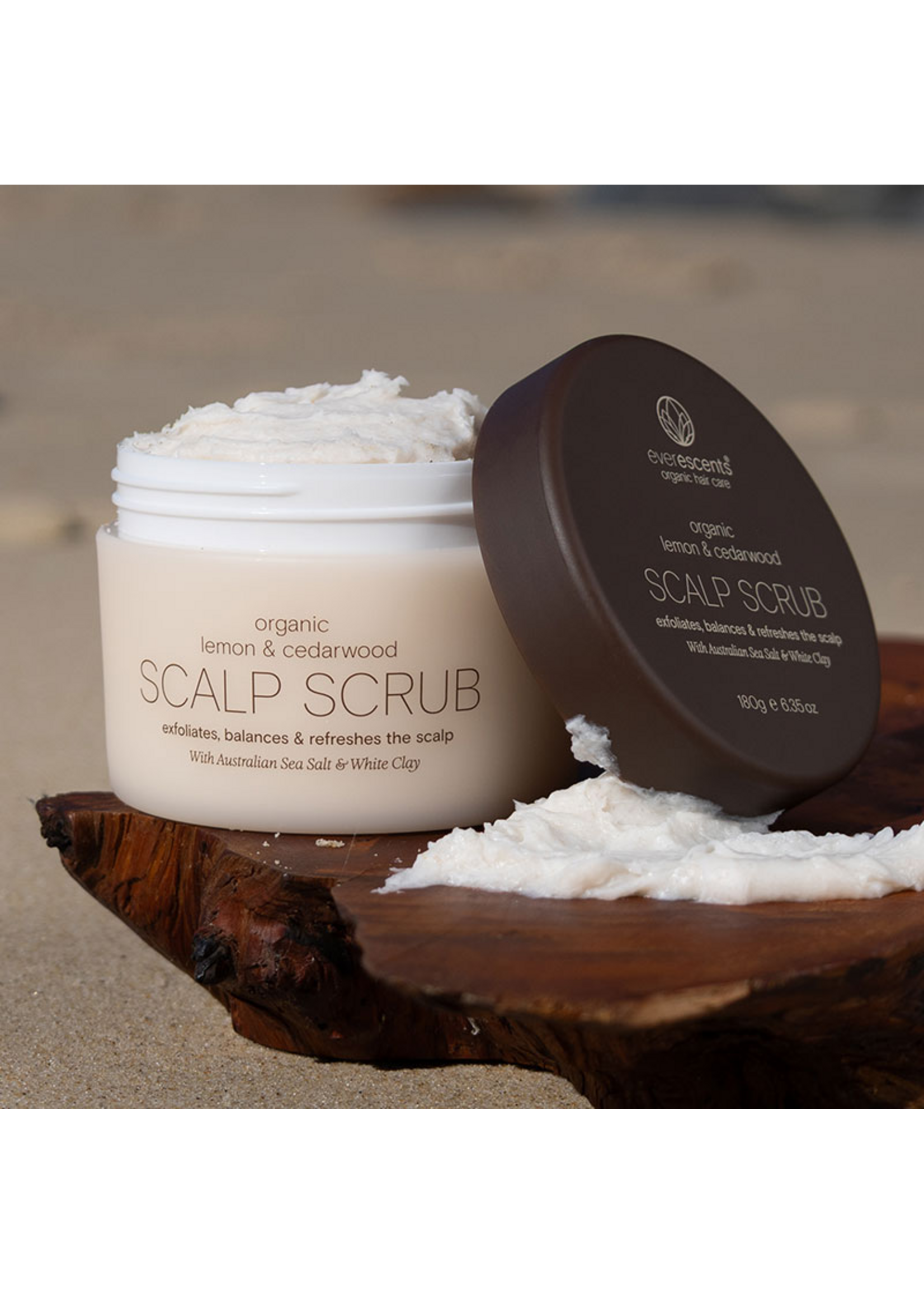 Everescents Everescents Organic Lemon and Cedarwood Scalp Scrub 180g