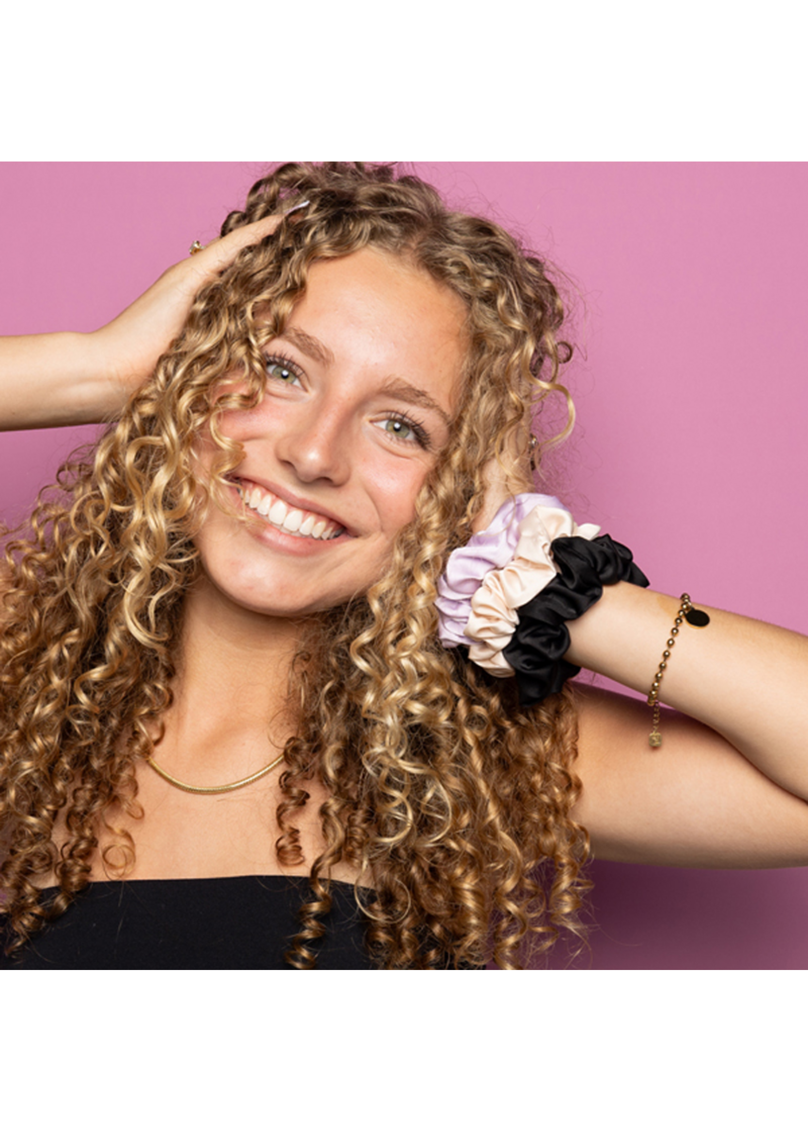 Clever Curl Clever Curl rPET Satin Scrunchie