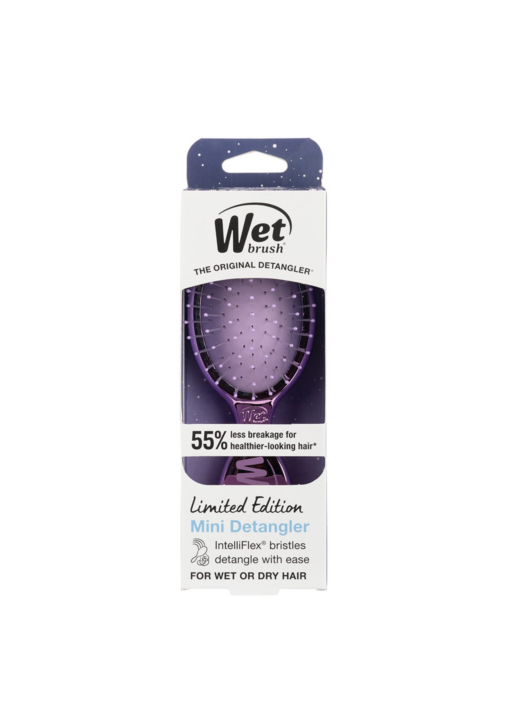 WetBrush WetBrush Festive Finish Mini Detangler - Purple