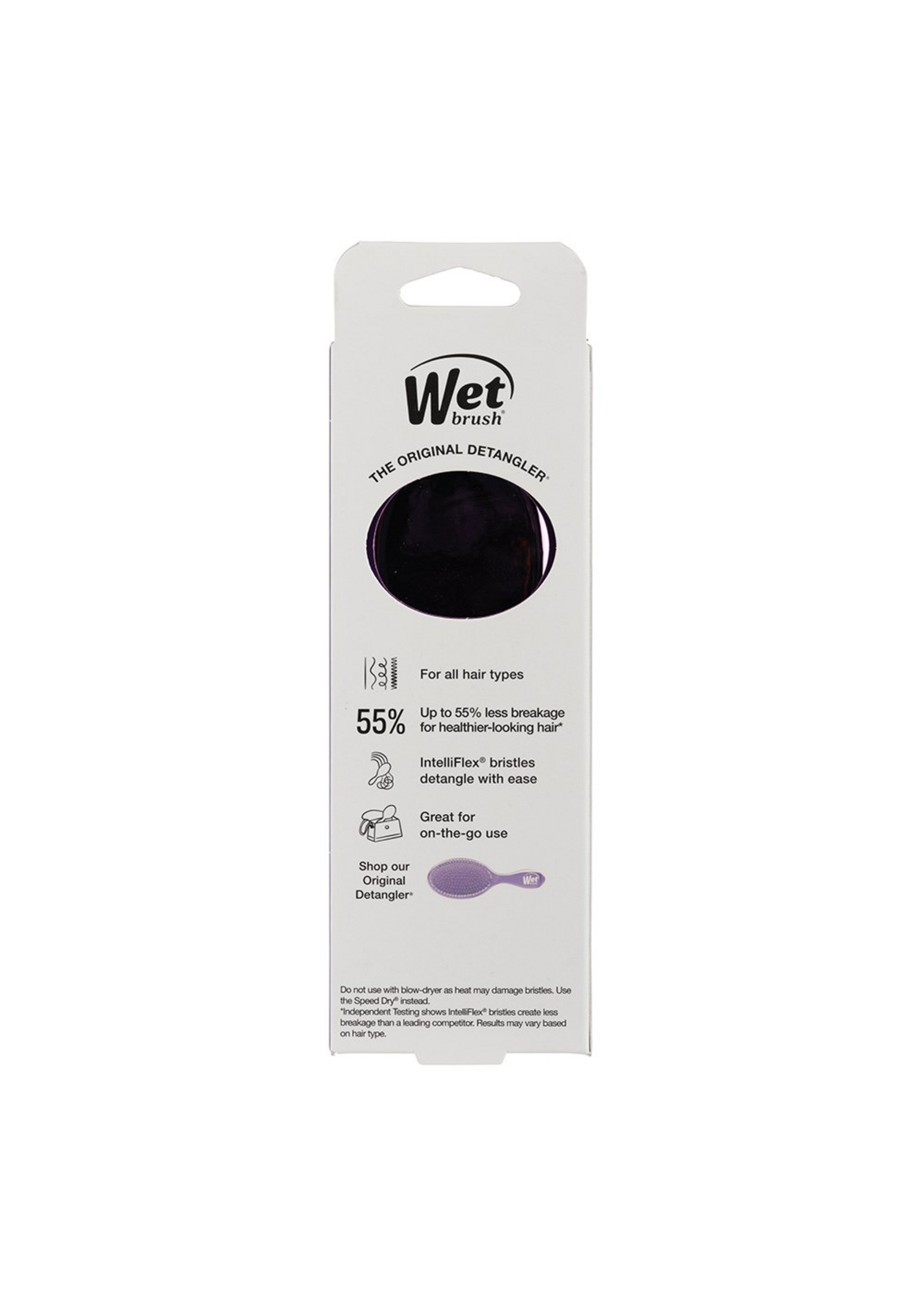 WetBrush WetBrush Festive Finish Mini Detangler - Purple