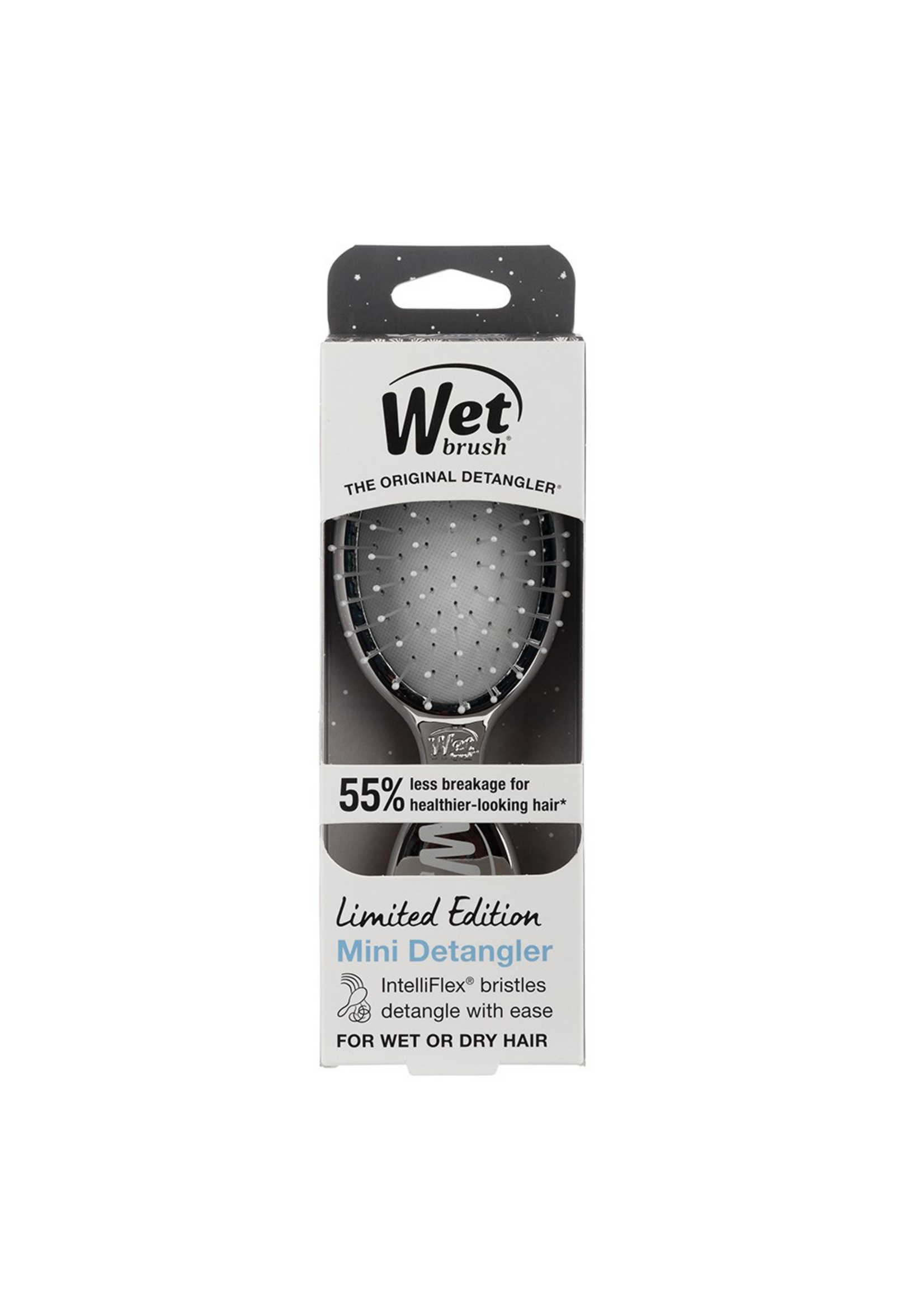 WetBrush WetBrush Festive Finish Mini Detangler - Silver