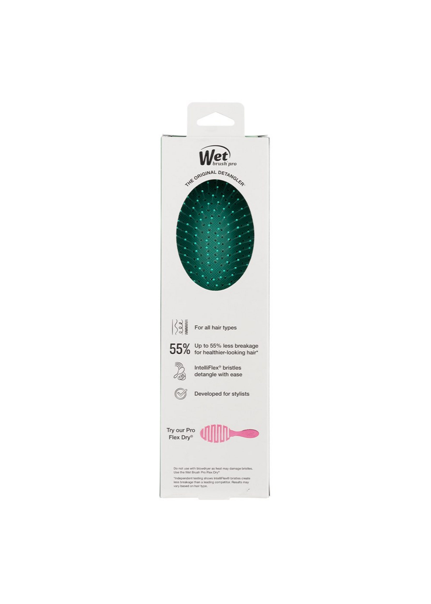 WetBrush WetBrush Pro Winter Tinsel Original Detangler- Green