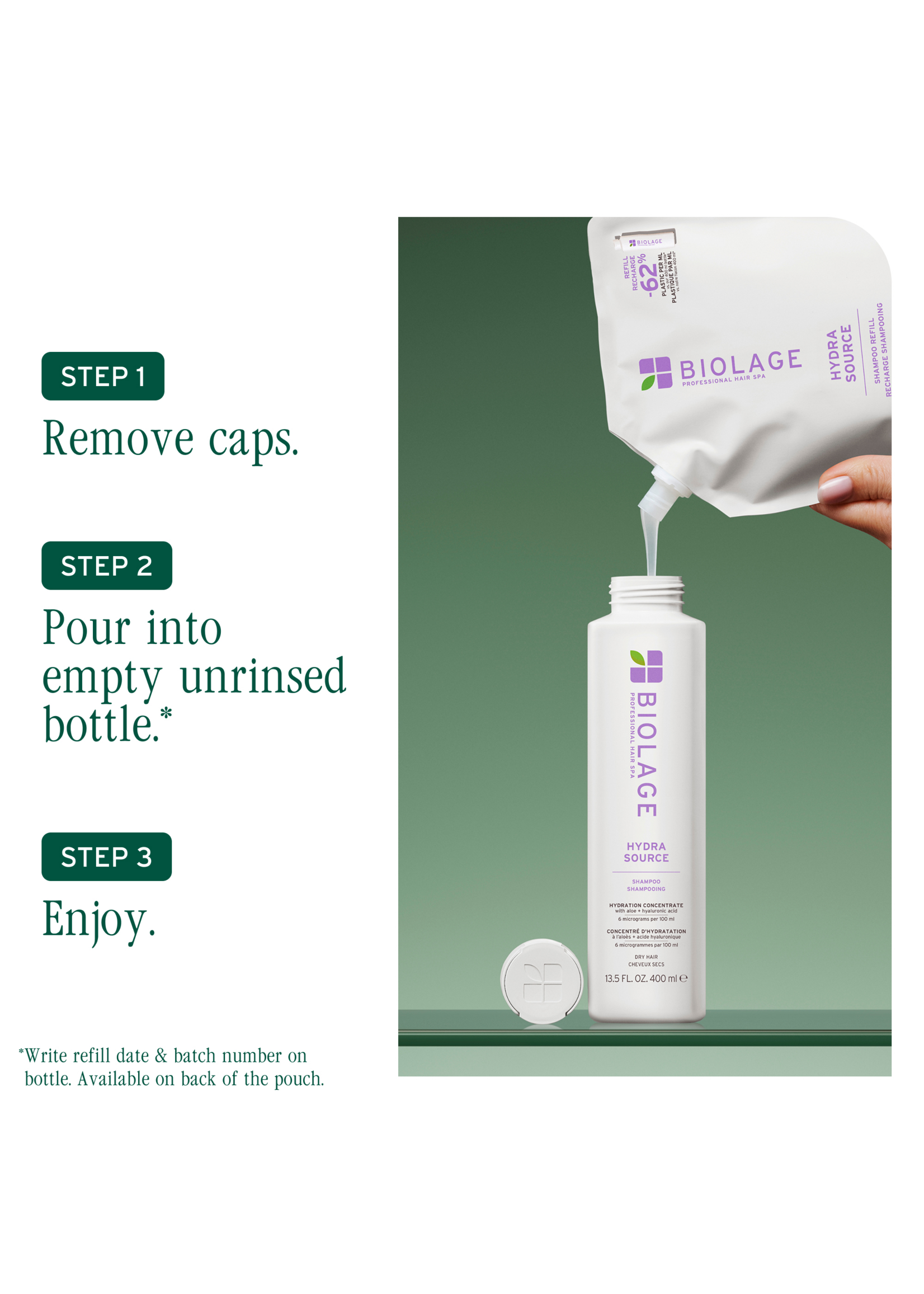 Biolage Biolage Hydra Source Shampoo Refill 500ml