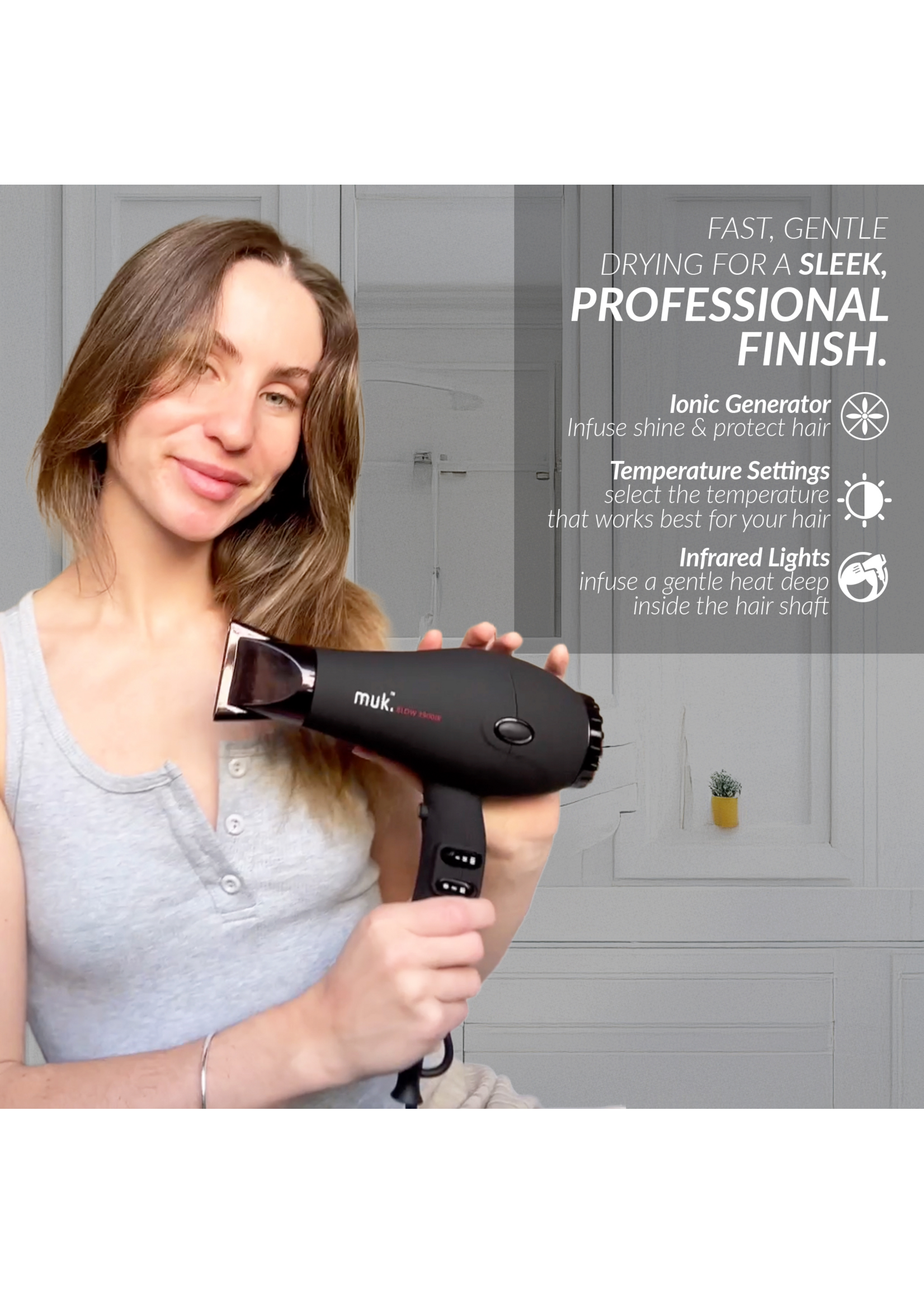Muk Muk Blow 3900IR Dryer Matte Black