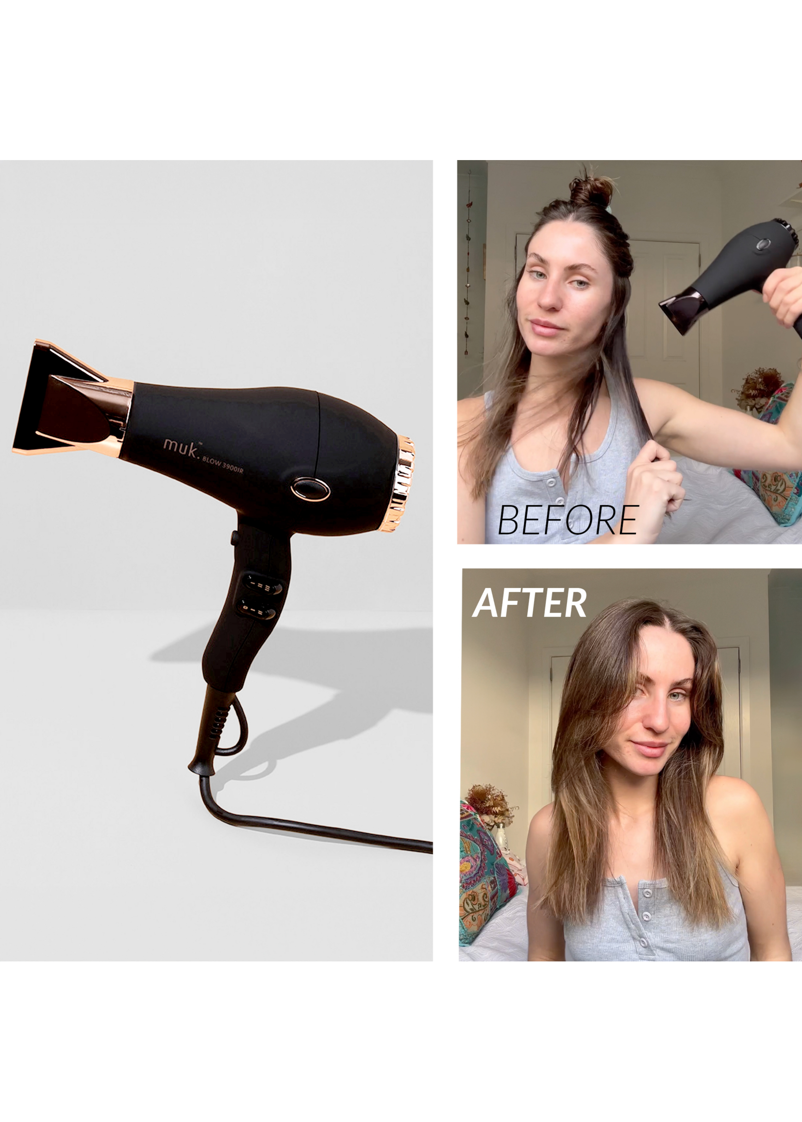 Muk Muk Blow 3900IR Dryer Rose Gold