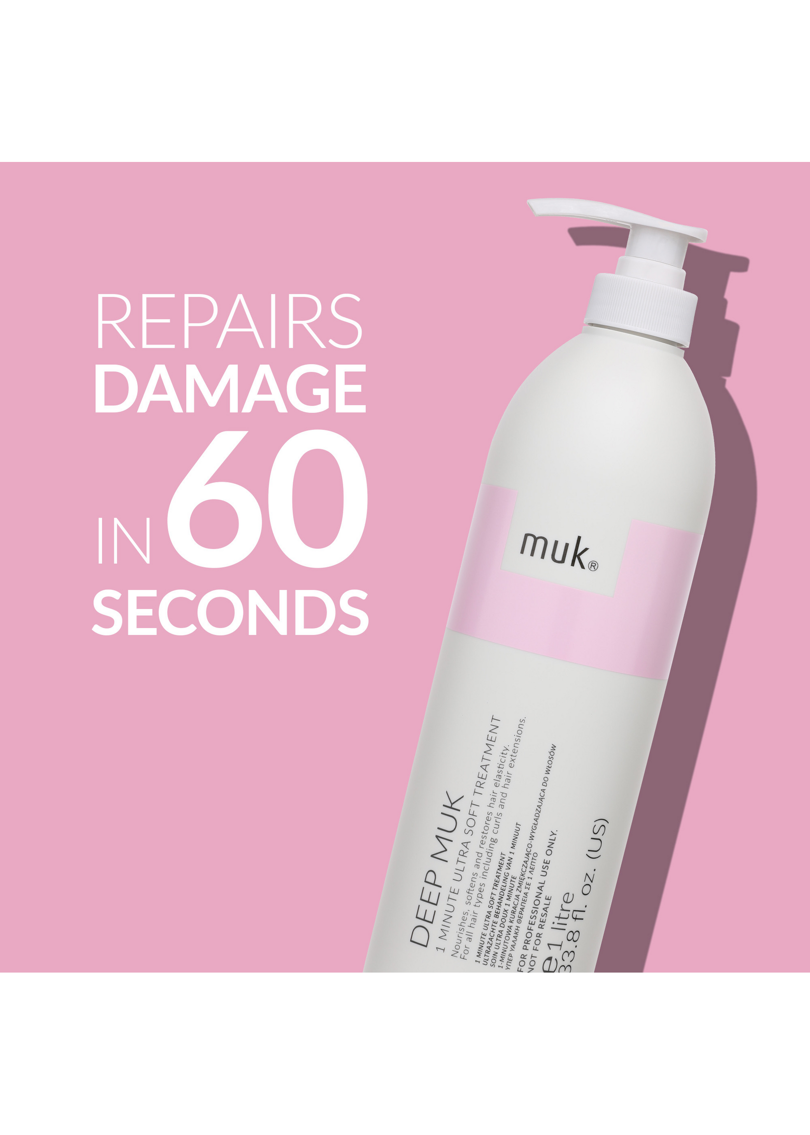 Muk Muk Deep Muk 1 Minute Ultra Soft Treatment 1L