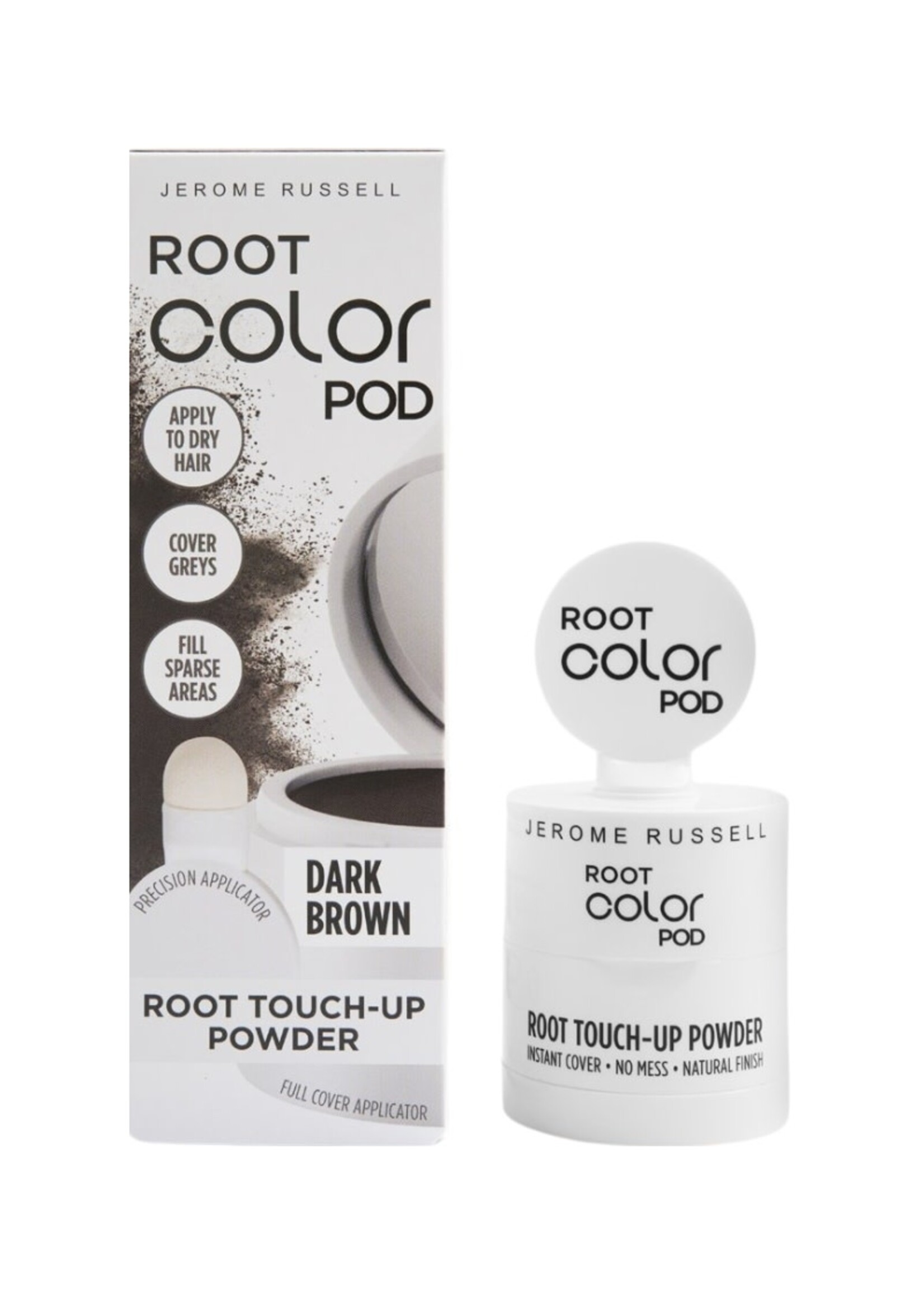 Jerome Russell Root Color Pod - Root Touch Up Powder - Dark Brown 4g