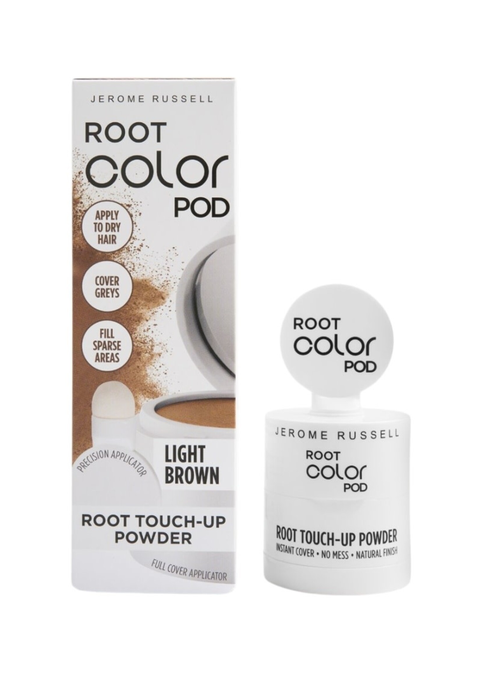 Jerome Russell Root Color Pod - Root Touch Up Powder - Light Brown 4g