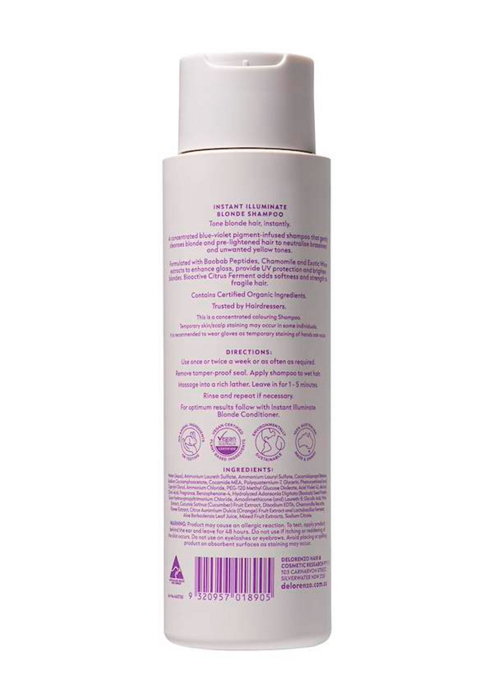 De Lorenzo De Lorenzo Instant Series Illuminate Shampoo 375ml