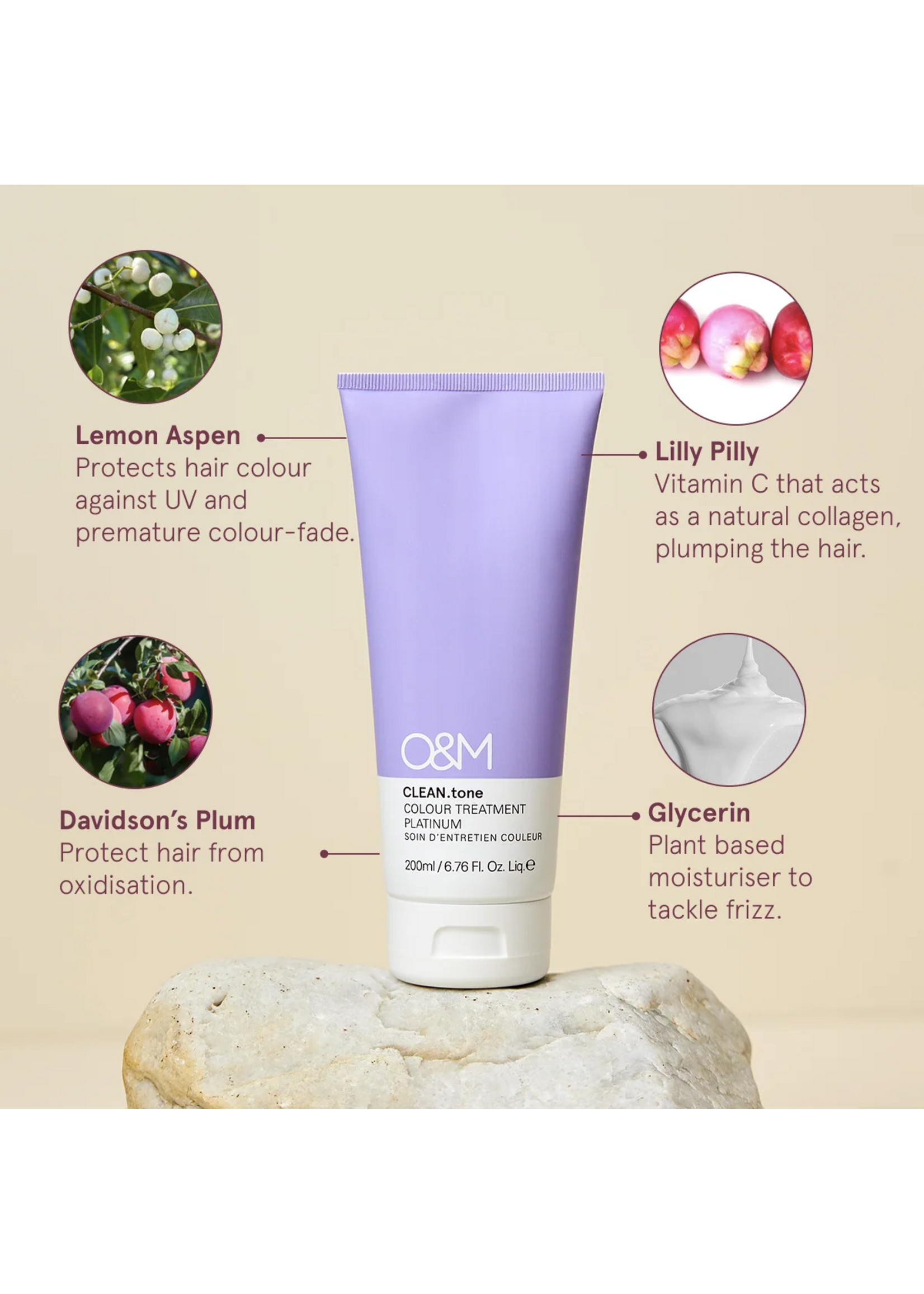 Original & Mineral O&M CLEAN.tone Platinum Treatment 200ml