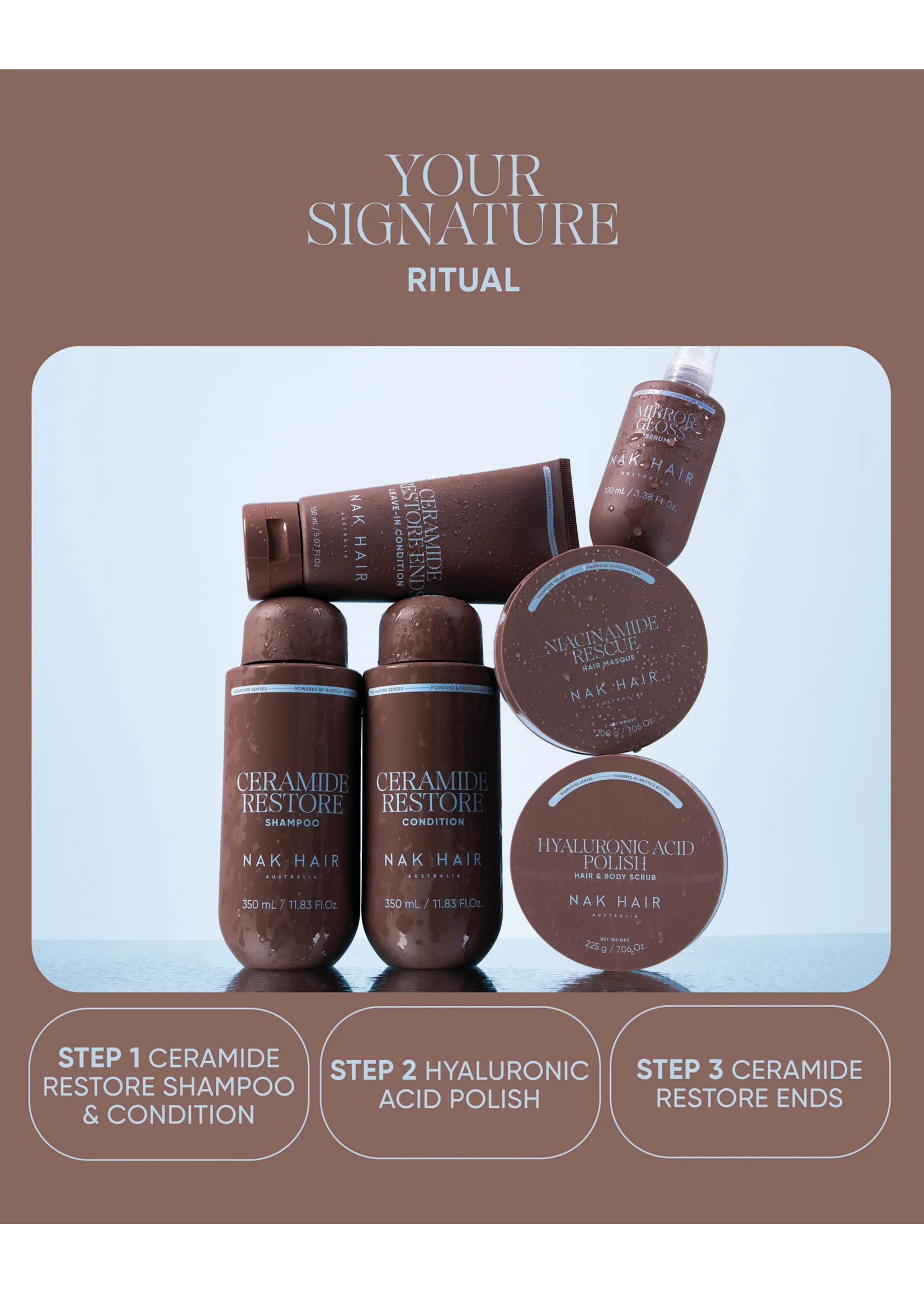 Nak Nak Hyaluronic Acid Polish Hair & Body Scrub 225g