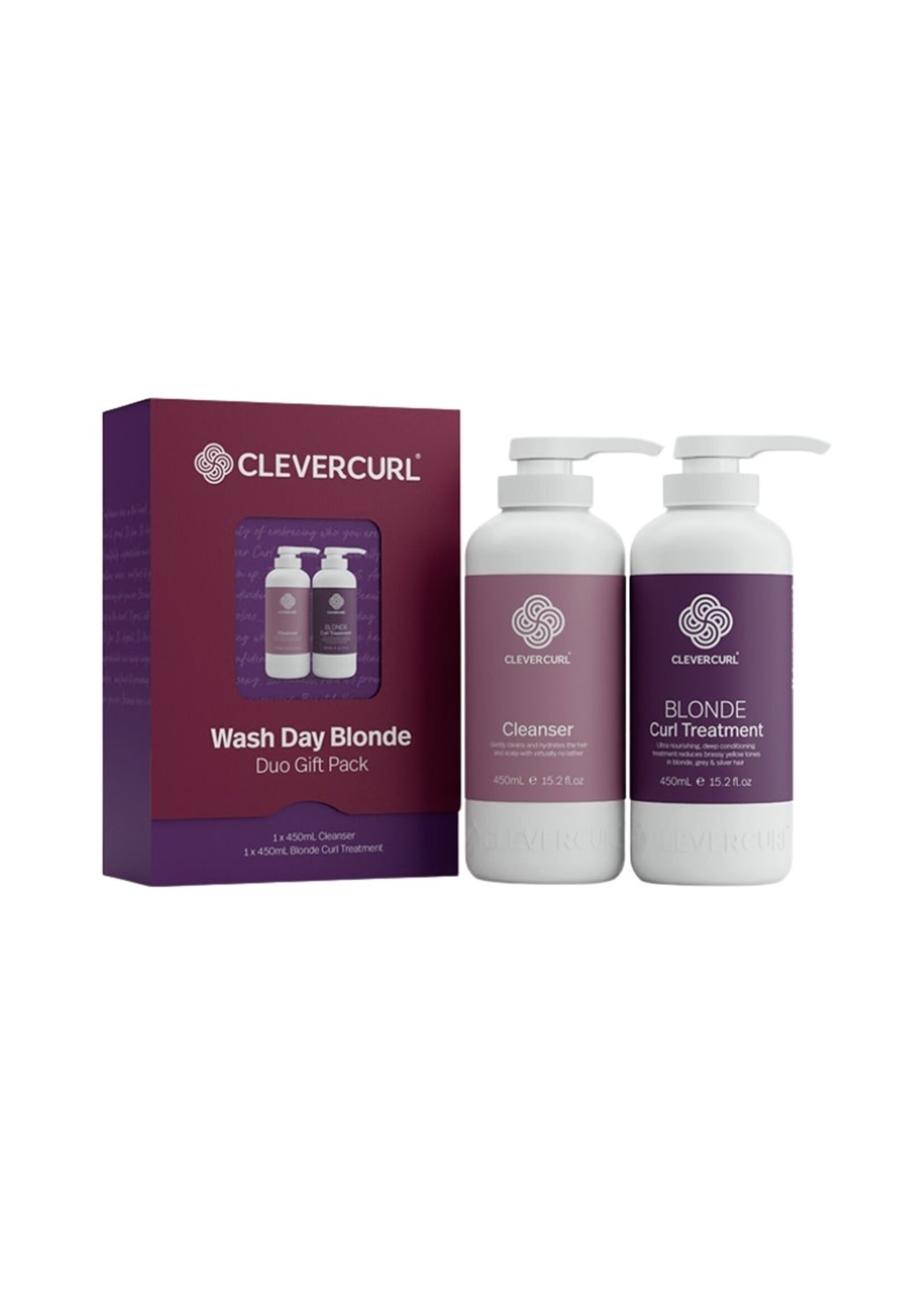 Clever Curl Clever Curl Xmas 2026 Gift Pack - Wash Day Blonde Duo