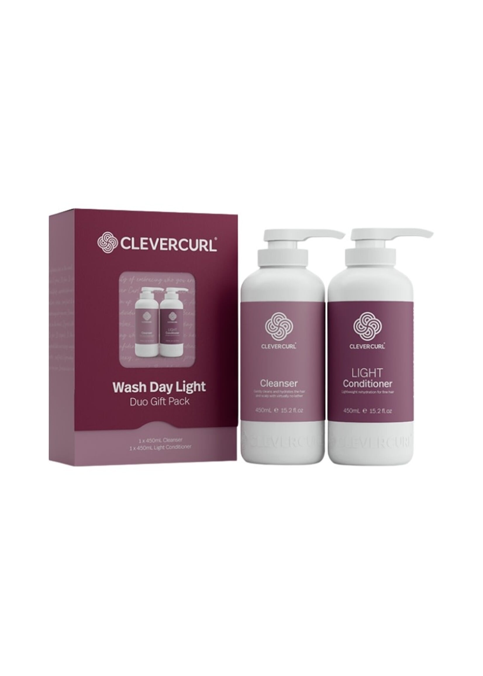 Clever Curl Clever Curl Xmas 2026 Gift Pack - Wash Day Light Duo