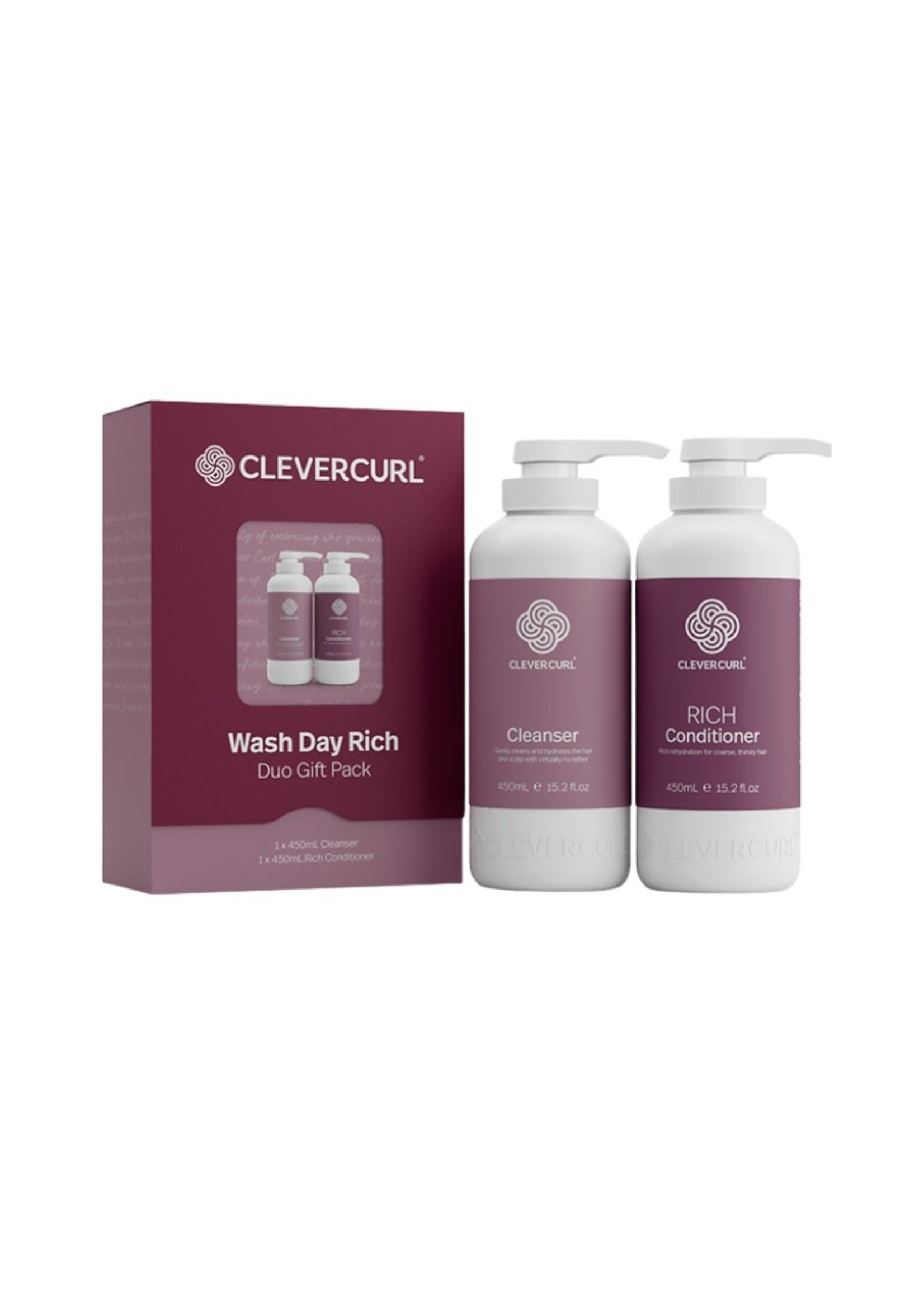 Clever Curl Clever Curl Xmas 2026 Gift Pack - Wash Day Rich Duo