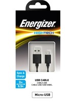 Energizer Energizer HT USB MICRO-USB CABLE BLACK 2M