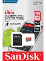 Sandisk SanDisk Memory Card micro SD 64GB Class 10 Ultra with SD Adapter
