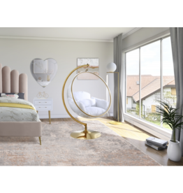Luna Swing Bubble Chair- Gold
