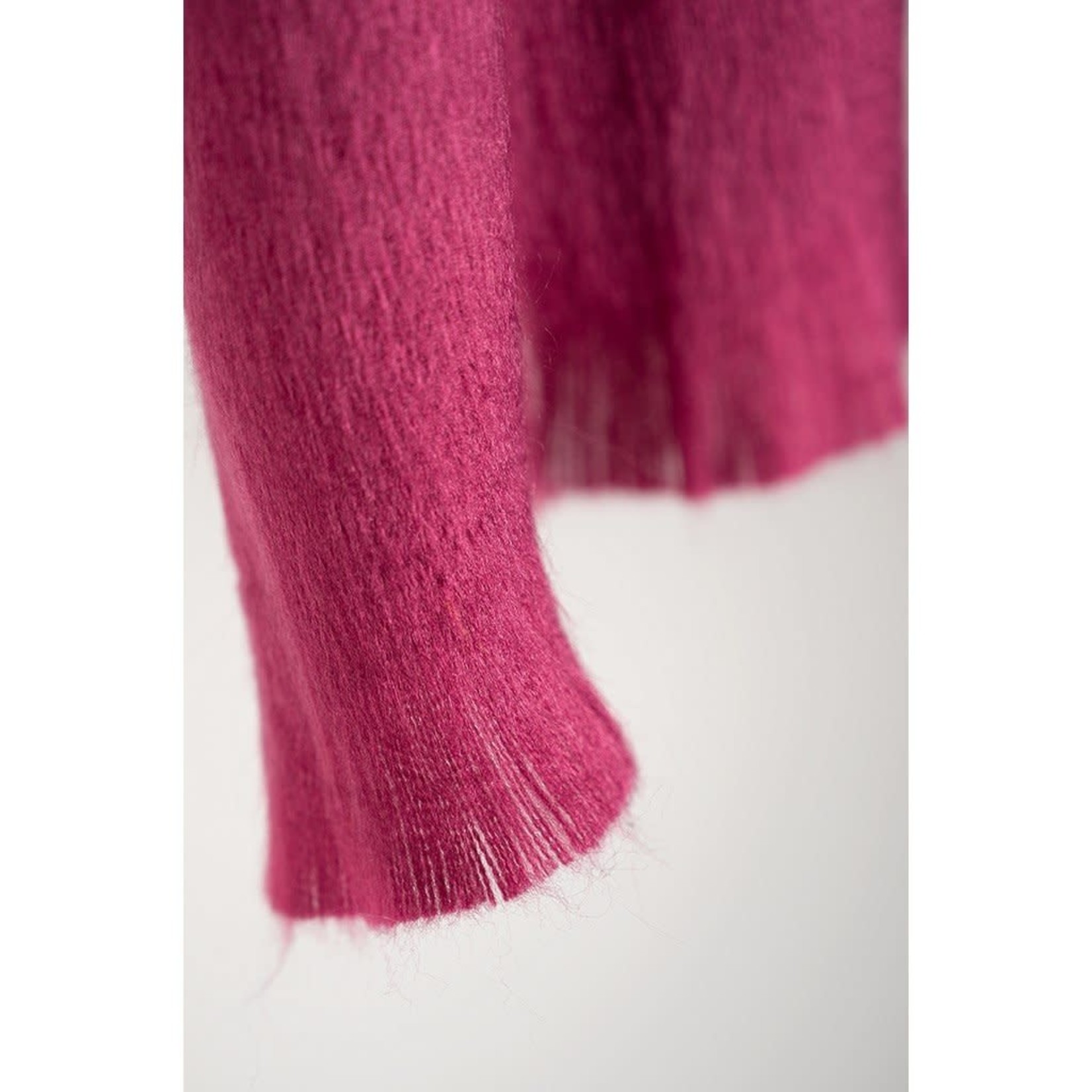 Alpaca Seamless Scarf - Berry