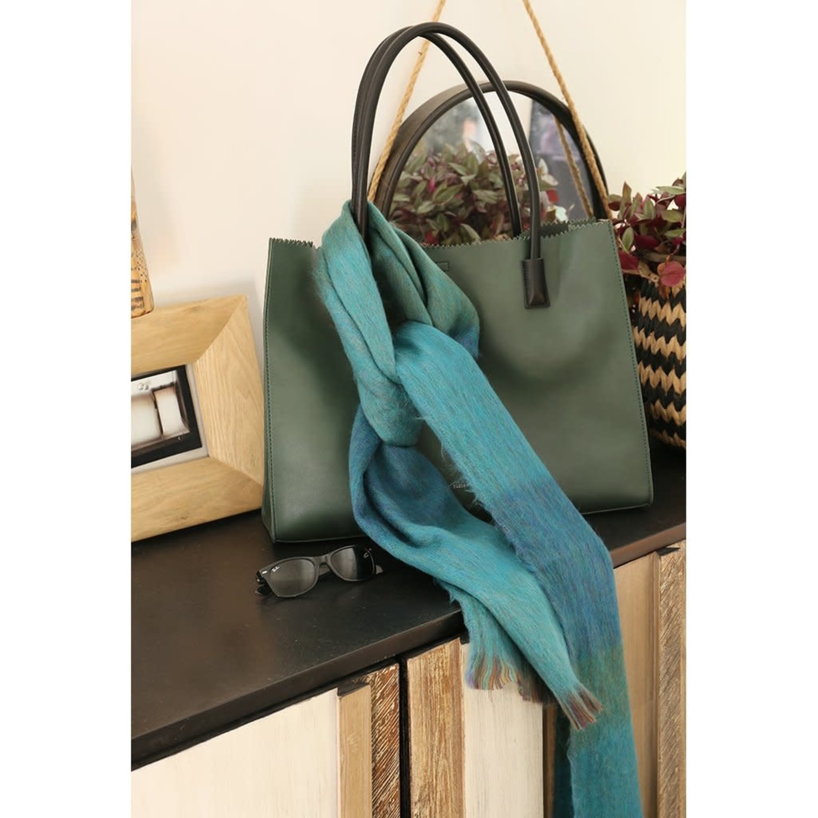 Alpaca Seamless  Scarf - Sea Green Mood